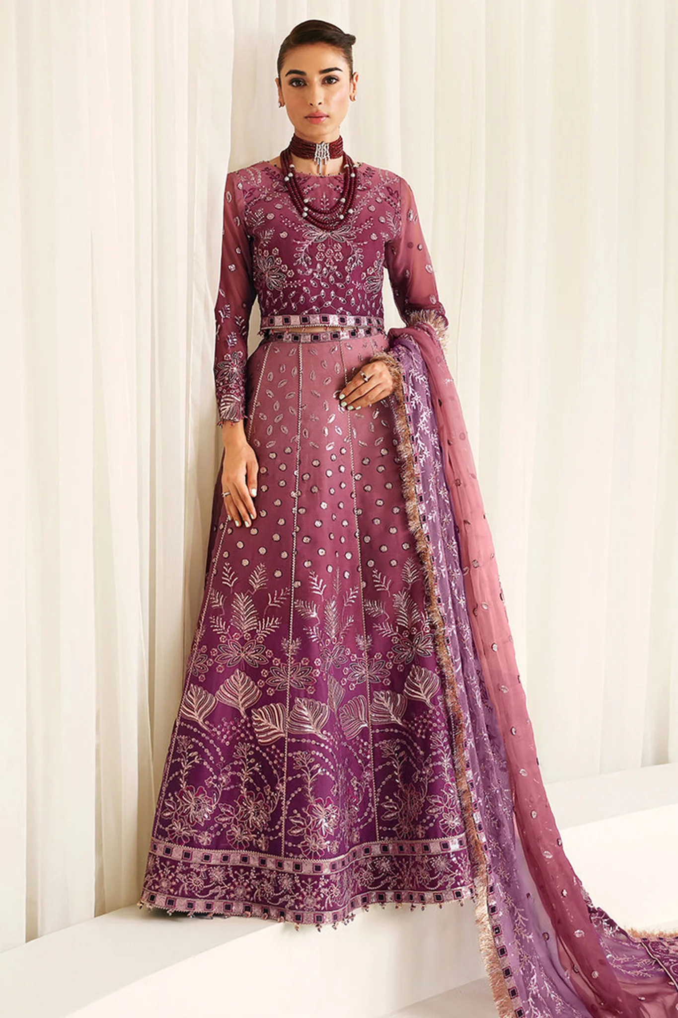 La Ruhe By Alizeh Unstitched 3 Piece Luxury Formals Suit-AF-2178-Opal