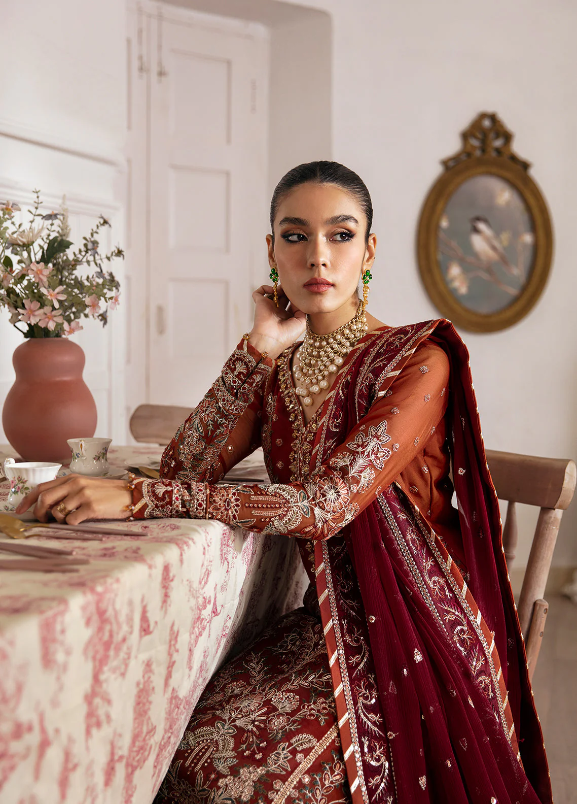 Gulaal Unstitched 3 Piece Emb Chiffon Vol-02 Suit-Laira - Image 8