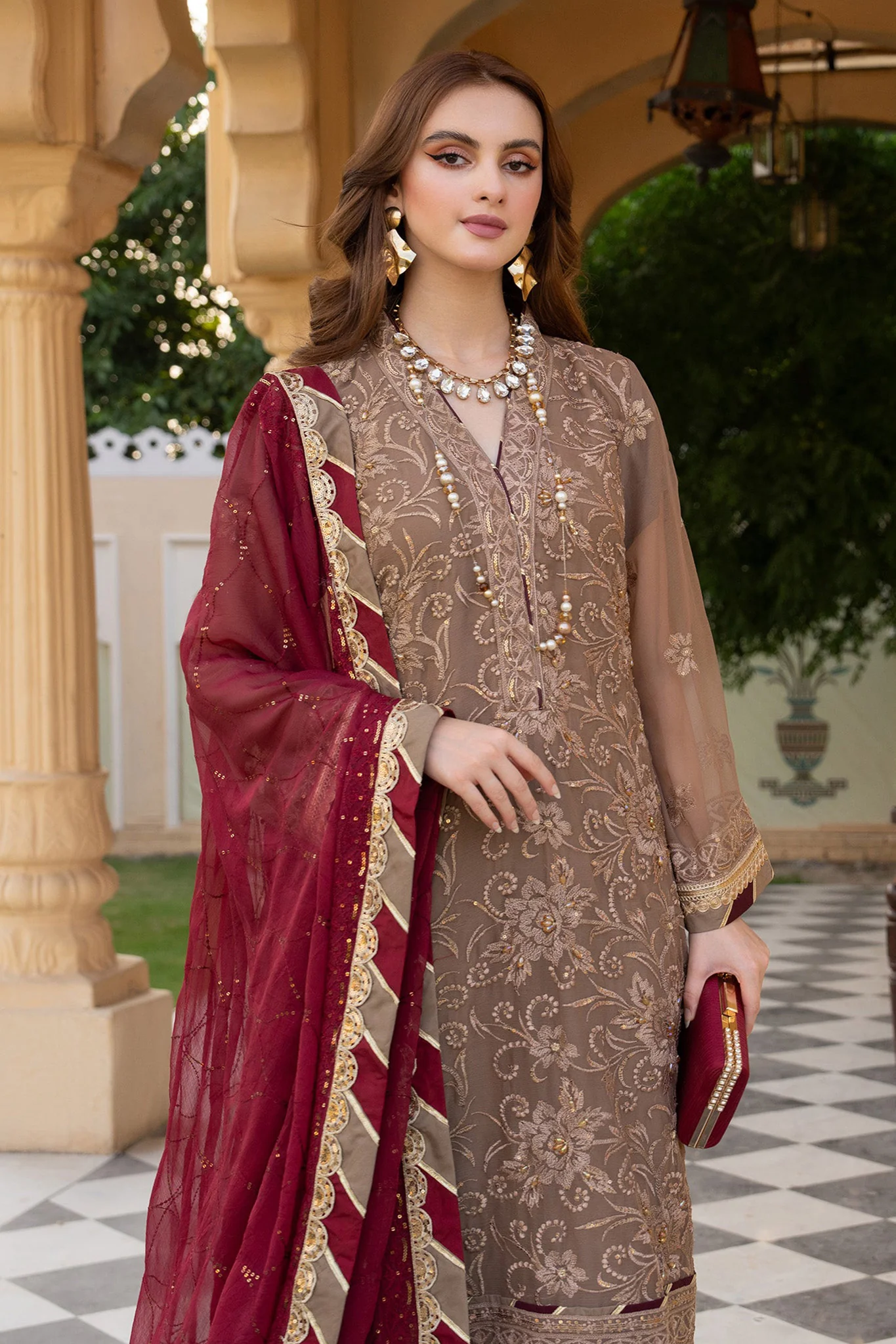 Lallaria By Noorma Kaamal Unstitched 3 Piece Fancy Formals Vol-02 Suit-NK-LLC-20 - Image 2