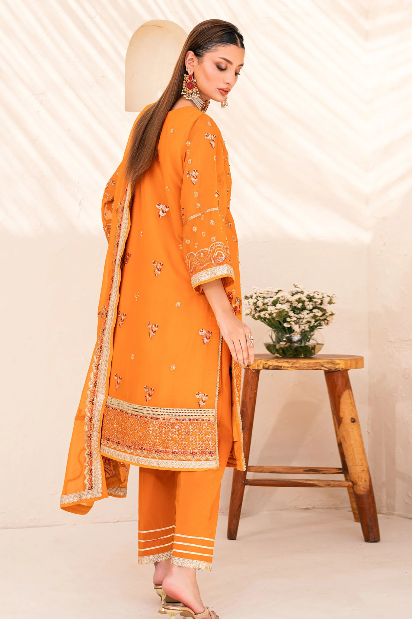 Lallaria By Noorma Kaamal Unstitched 3 Piece Luxury Chiffon Vol-03 Suit-NK-LLC-29 - Image 3