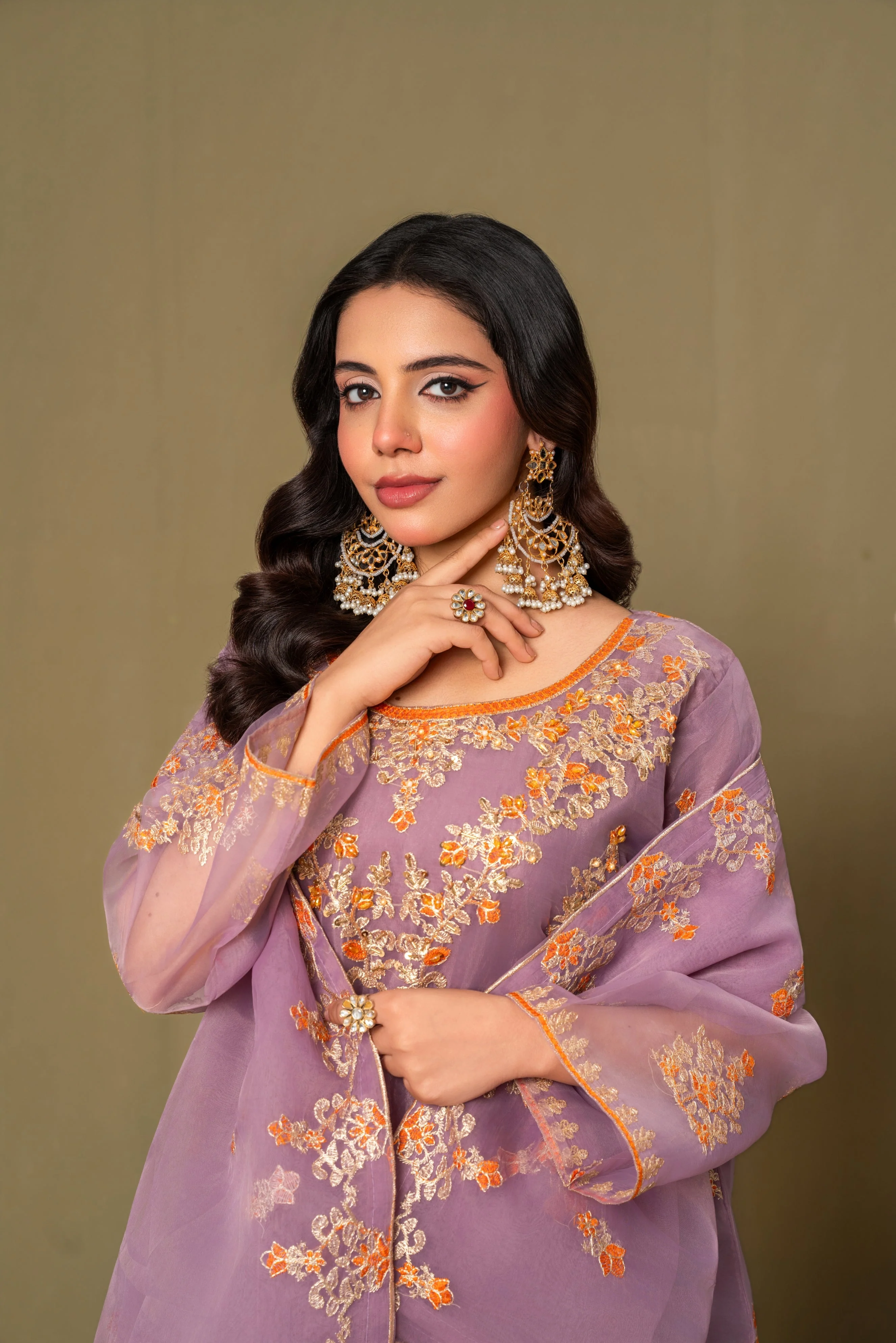 Midway Arts Stitched 3 Piece Formals Suit-lavender-blossom - Image 5