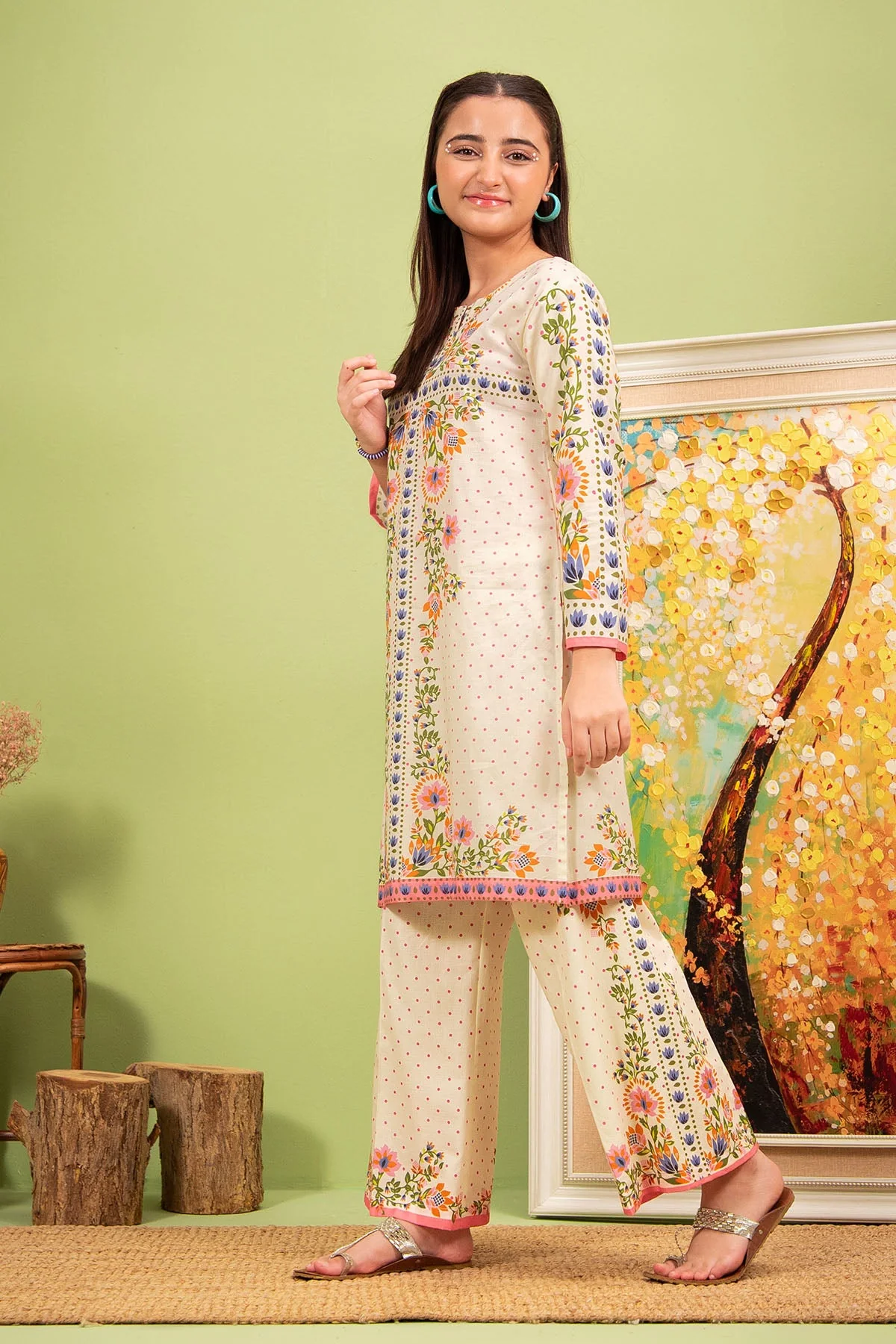 Ochre Clothing Lawn Digital Printed 2 Pc Suit - Image 2