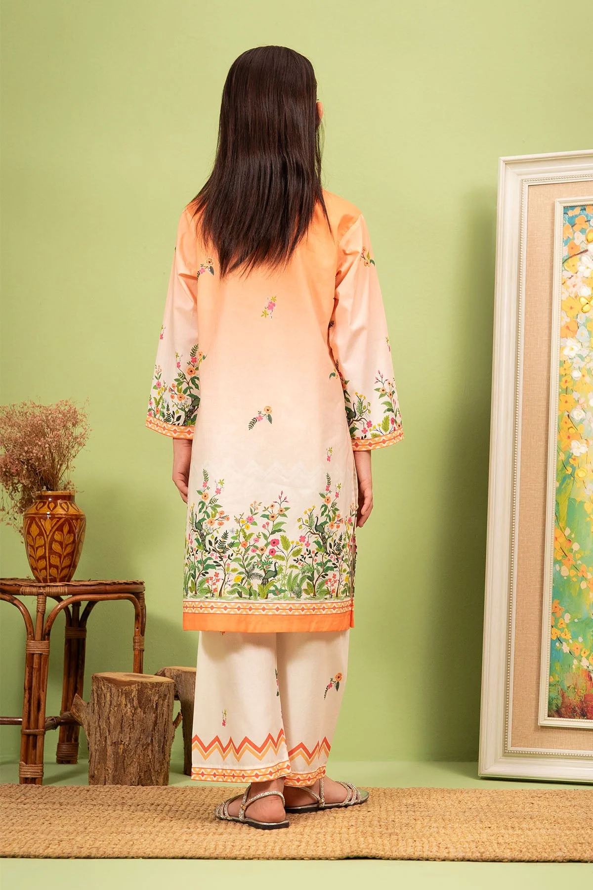 Ochre Clothing Lawn Digital Printed 2 Pc Suit - Image 5
