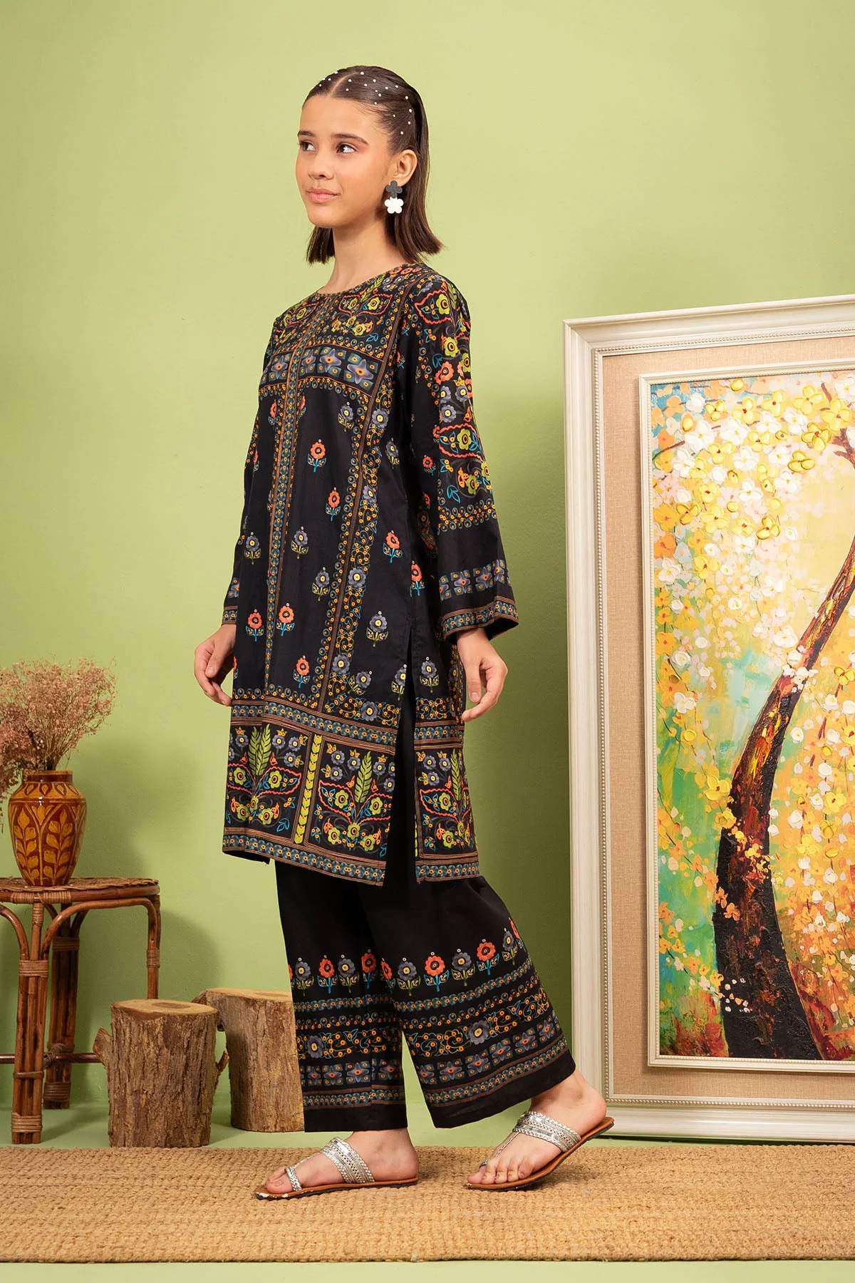 Ochre Clothing Lawn Digital Printed 2 Pc Suit - Image 3