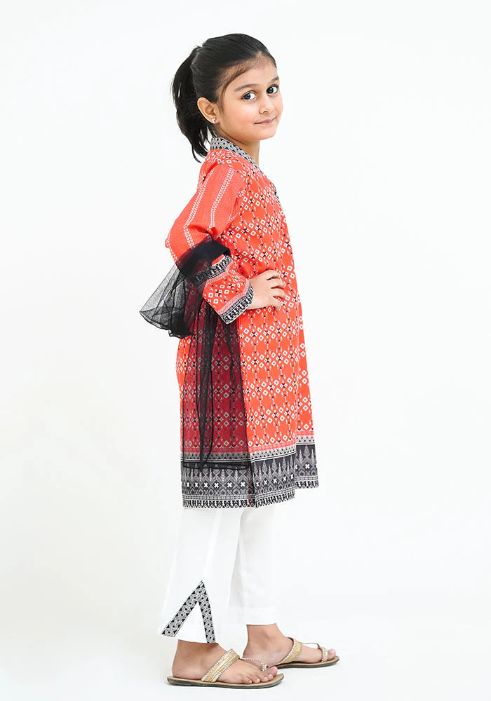 Ochre Clothing Lawn Digital Printed 3 Pc Suit - Image 5