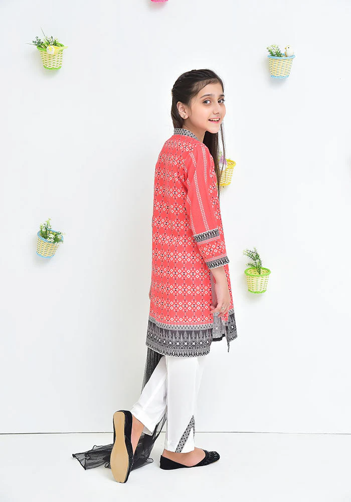 Ochre Clothing Lawn Digital Printed 3 Pc Suit - Image 9