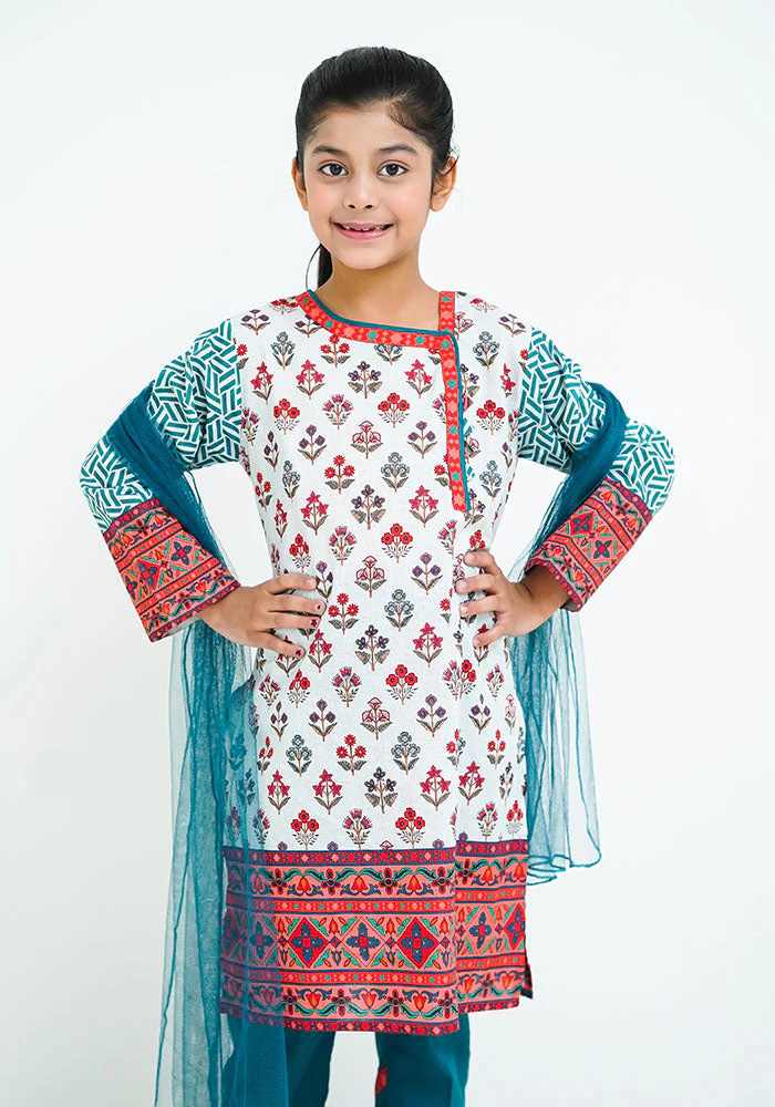 Ochre Clothing Lawn Digital Printed 3 Pc Suit - Image 7