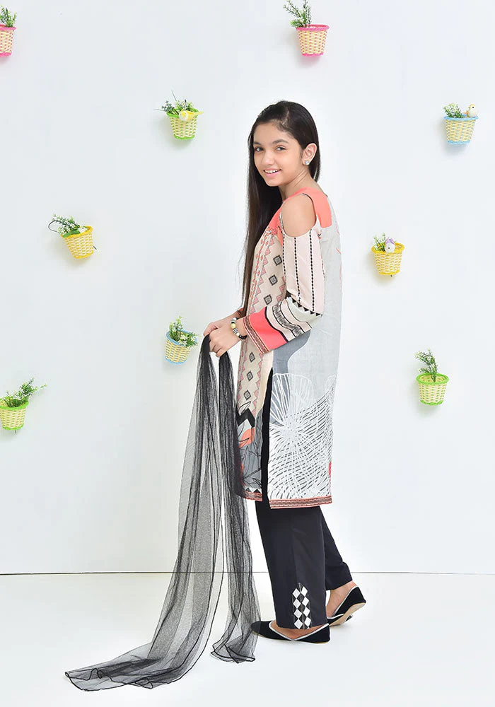 Ochre Clothing Lawn Digital Printed 3 Pc Suit - Image 9
