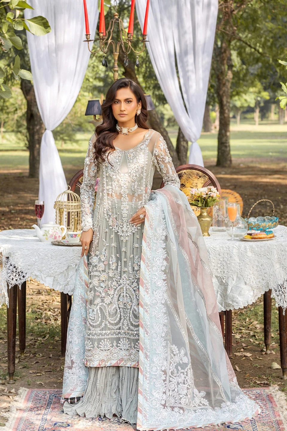 Amelie By Nine Needles Unstitched 3 Piece Luxury Formals Suit-LD 06