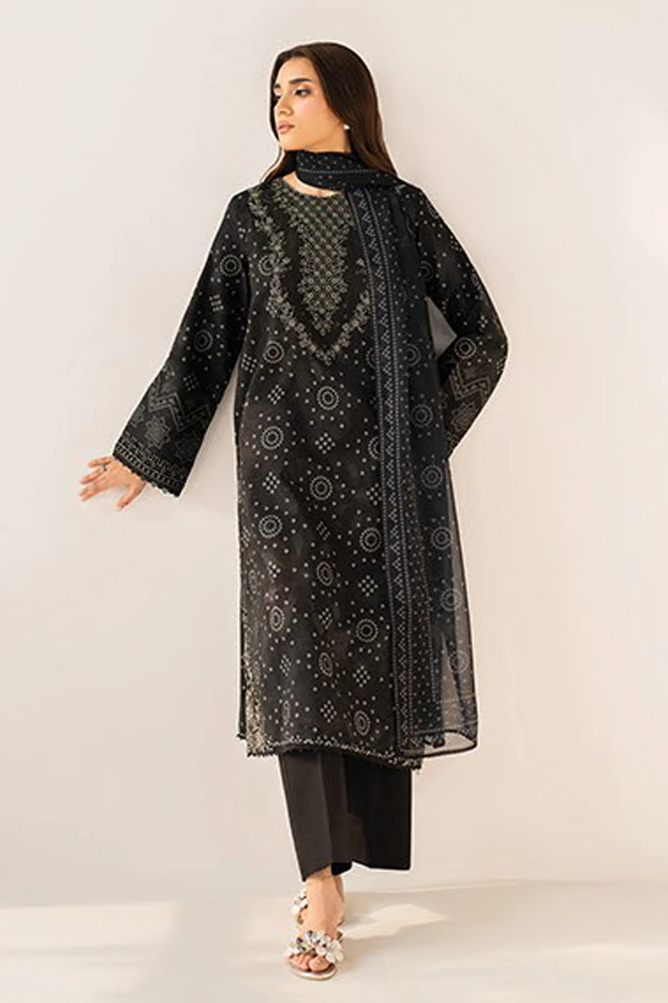 Le'Essence By Xenia Unstitched 3 Piece Summer Suit-01-Naera - Image 3