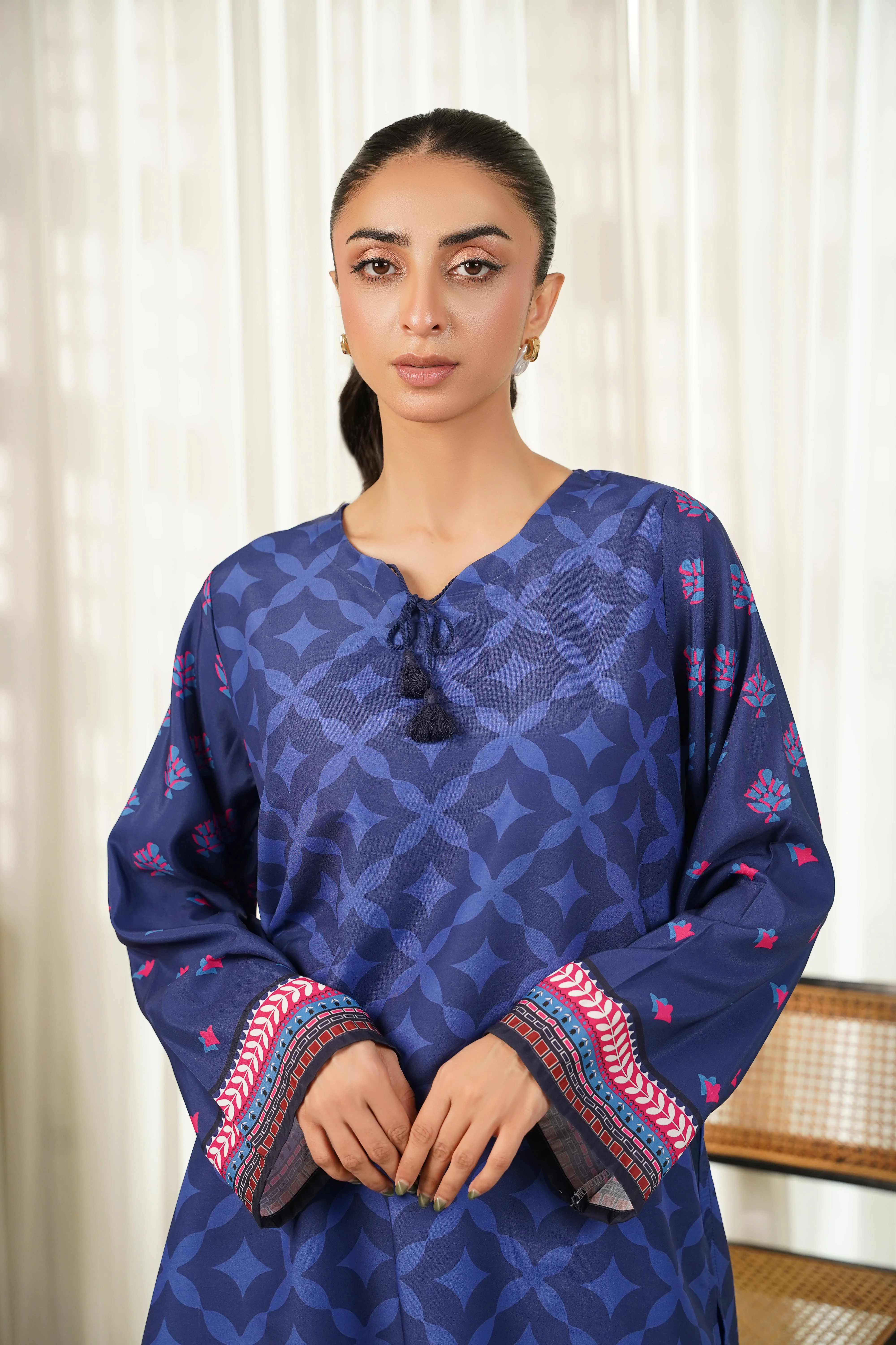 Dhaga Stitched 2 Piece Poly Cambric Suit-Lennie - Image 2