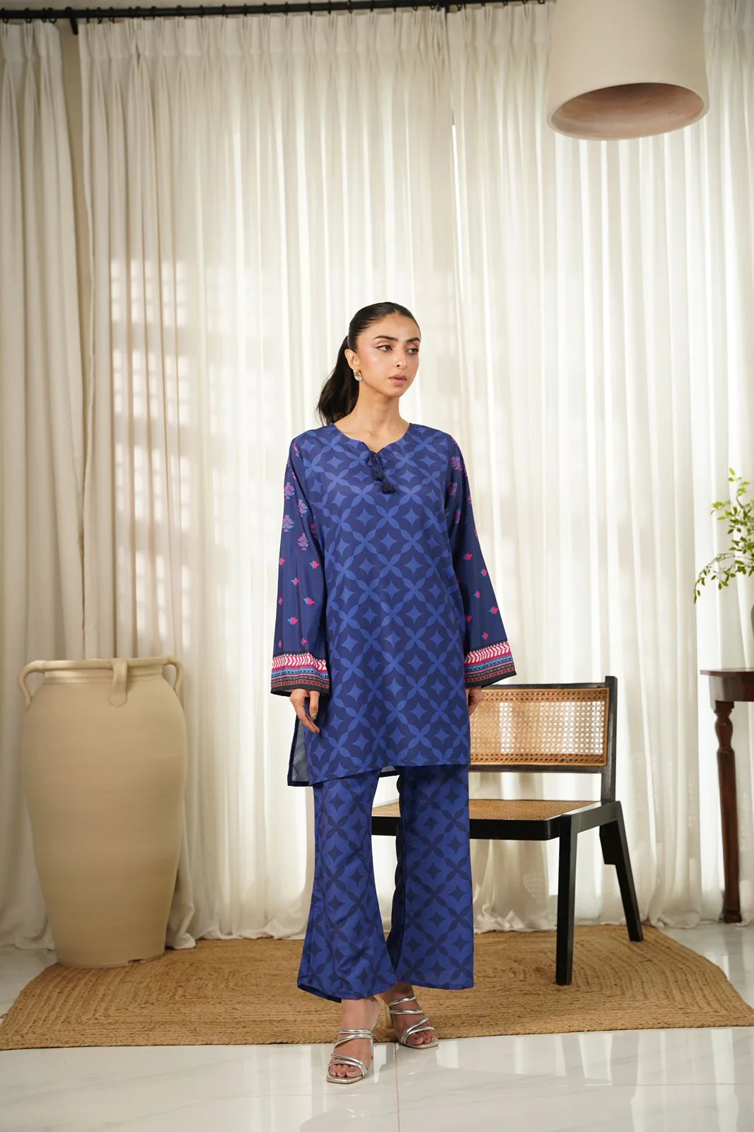 Dhaga Stitched 2 Piece Poly Cambric Suit-Lennie - Image 6