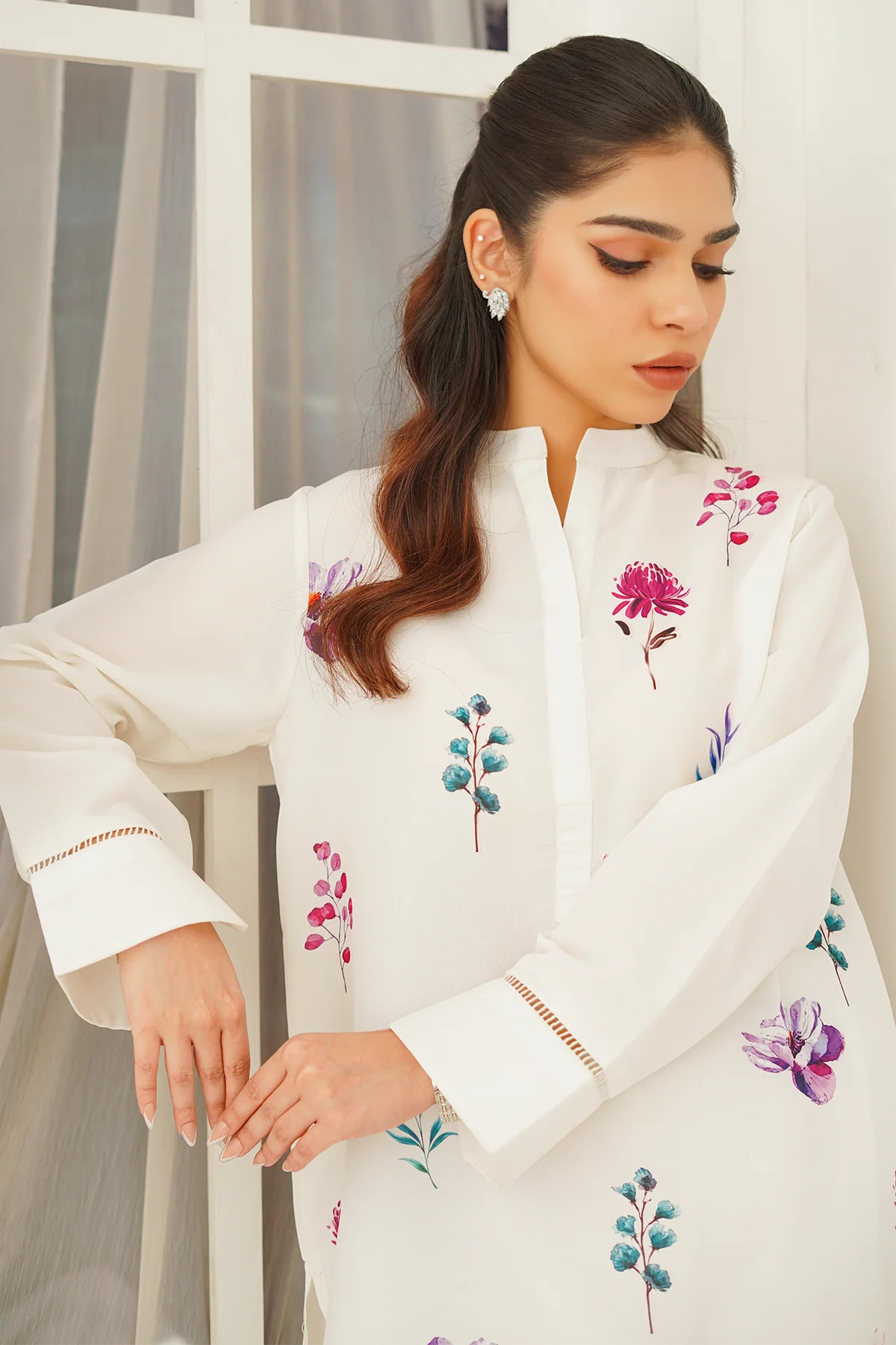 Nairah Stitched Co Ords Summer Suit-Lia - Image 6
