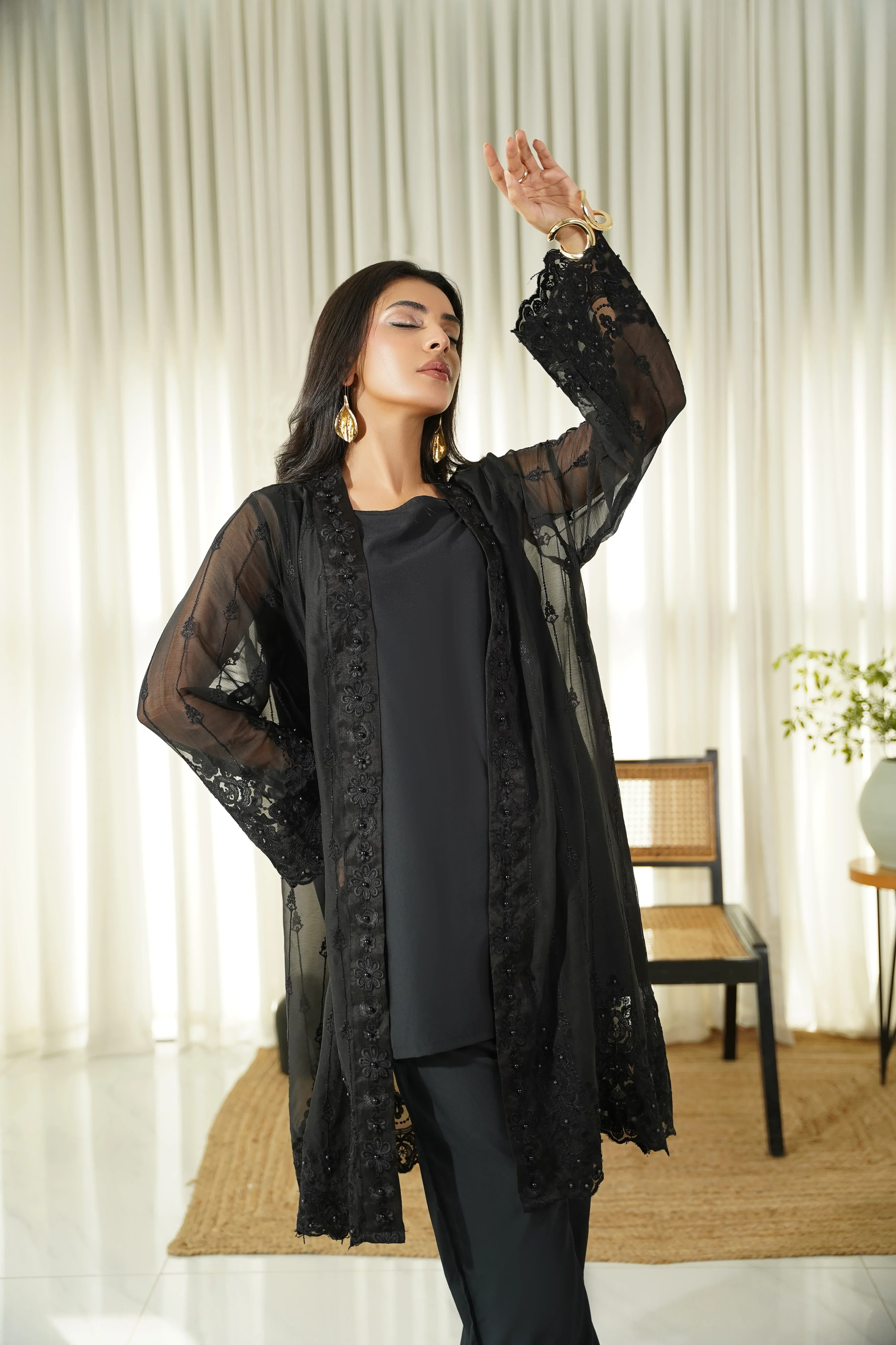 Dhaga Stitched 3 Piece Formals Suit-Liana - Image 7