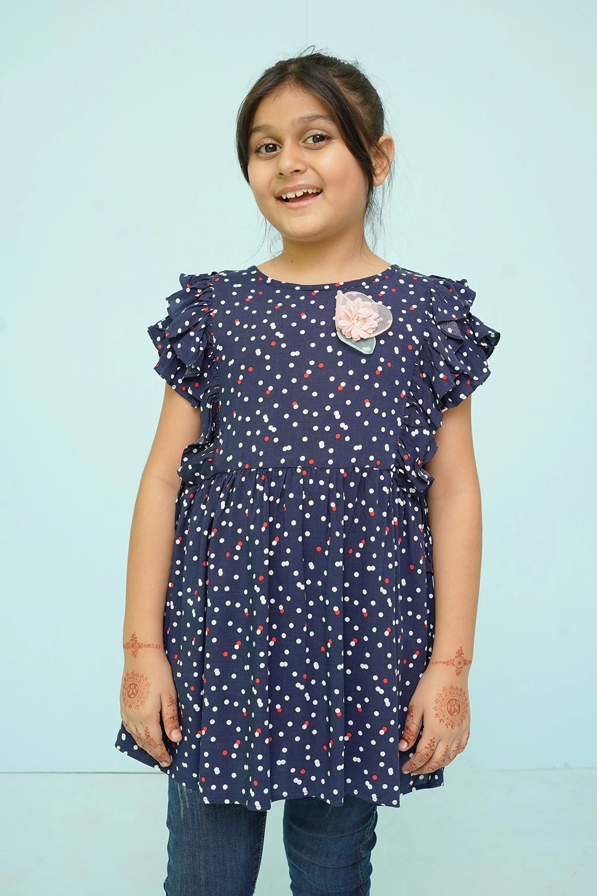 Ochre Clothing Linen Printed Top - Image 2