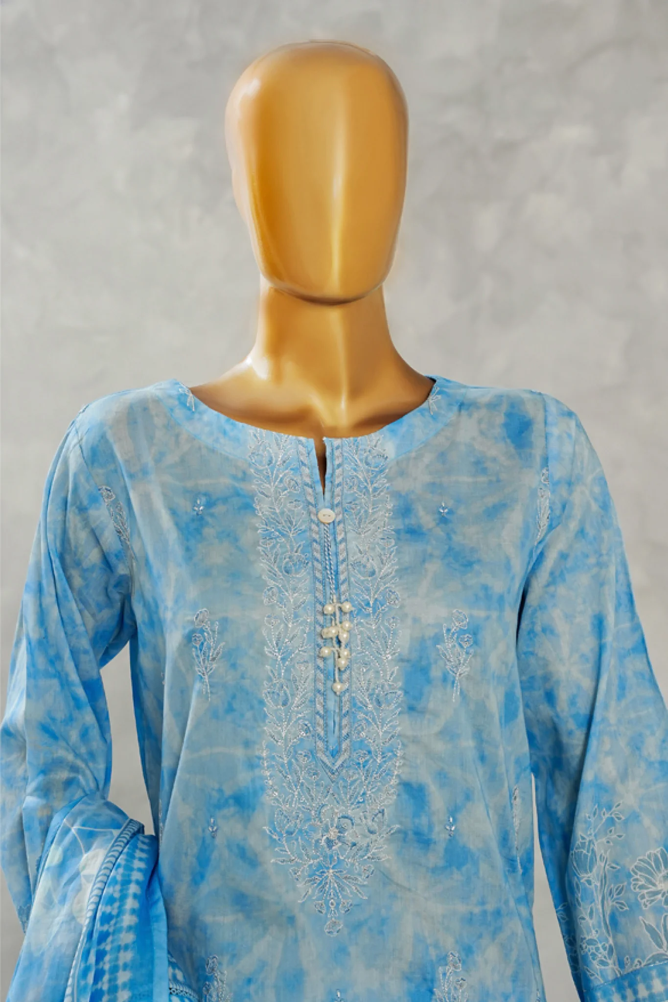 Aashkaar By HZ Stitched 3 Piece Emb Lawn Vol-06 Suit-LPE-514 - Image 2