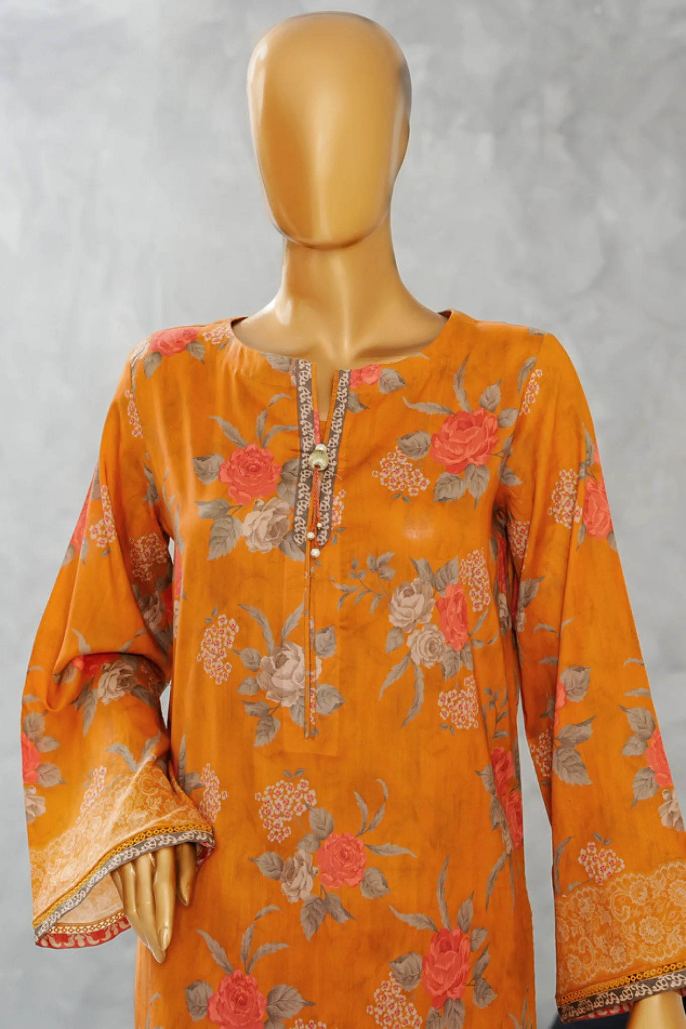 Aashkaar By HZ Stitched 3 Piece Emb Lawn Vol-06 Suit-LPE-516 - Image 2