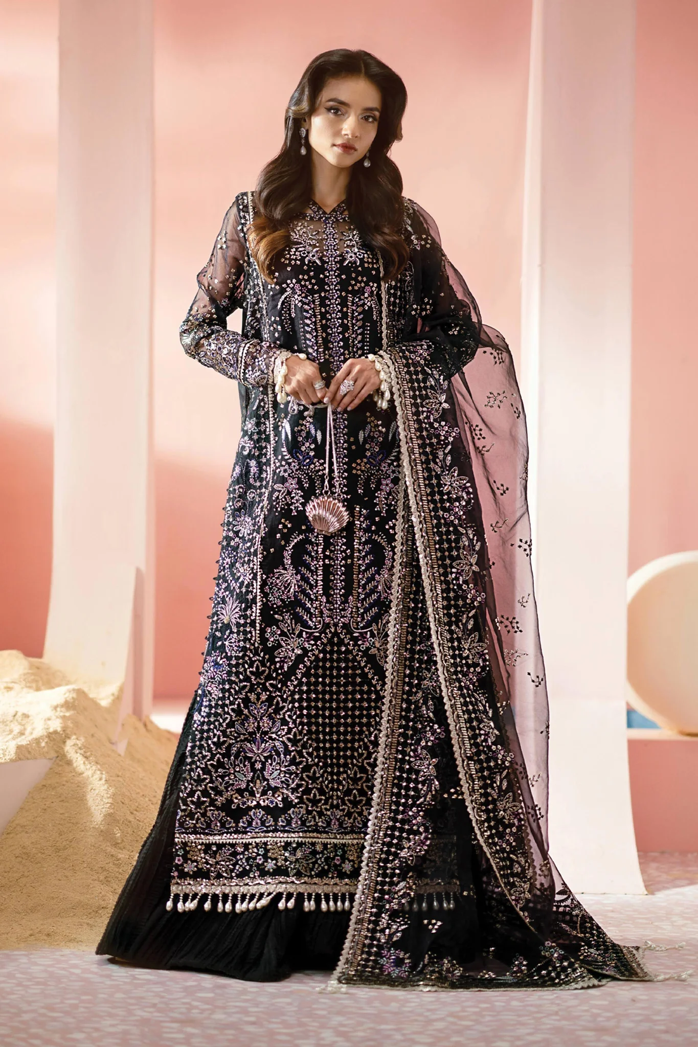 Luminara By Ayzel Unstitched 3 Piece Wedding Formals Suit-AWF-01-Milan