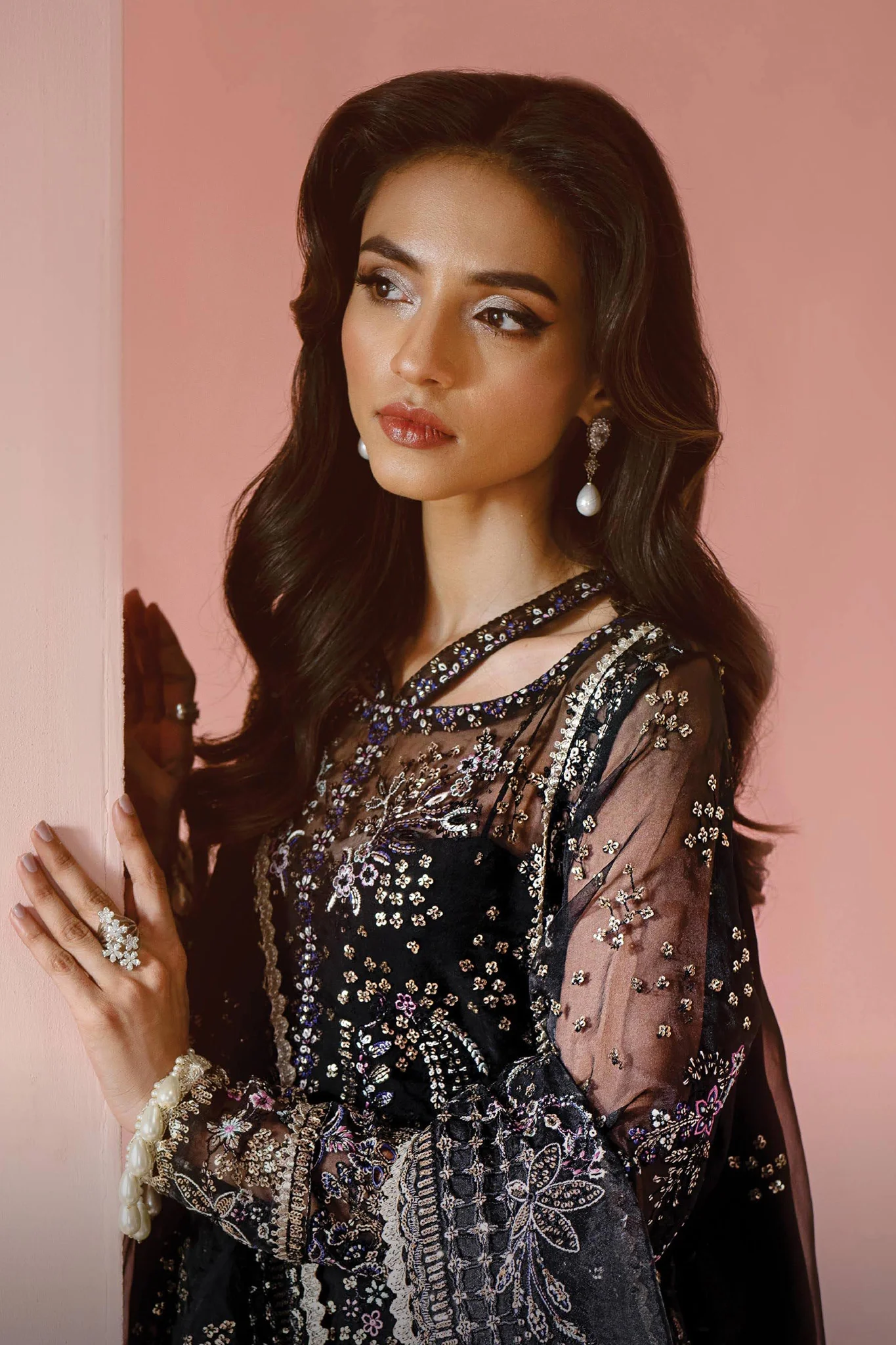 Luminara By Ayzel Unstitched 3 Piece Wedding Formals Suit-AWF-01-Milan - Image 2