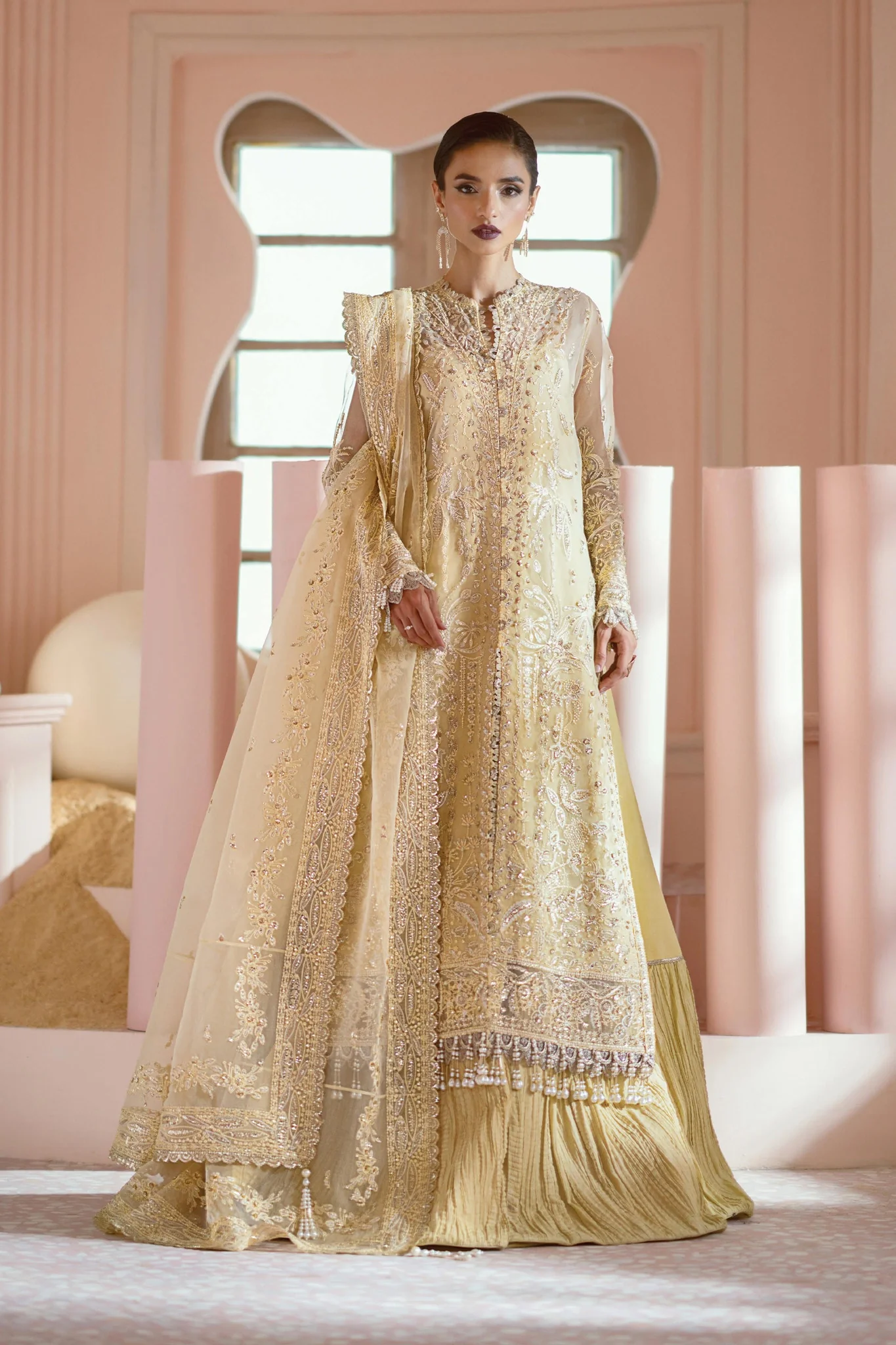 Luminara By Ayzel Unstitched 3 Piece Wedding Formals Suit-AWF-02-Leia