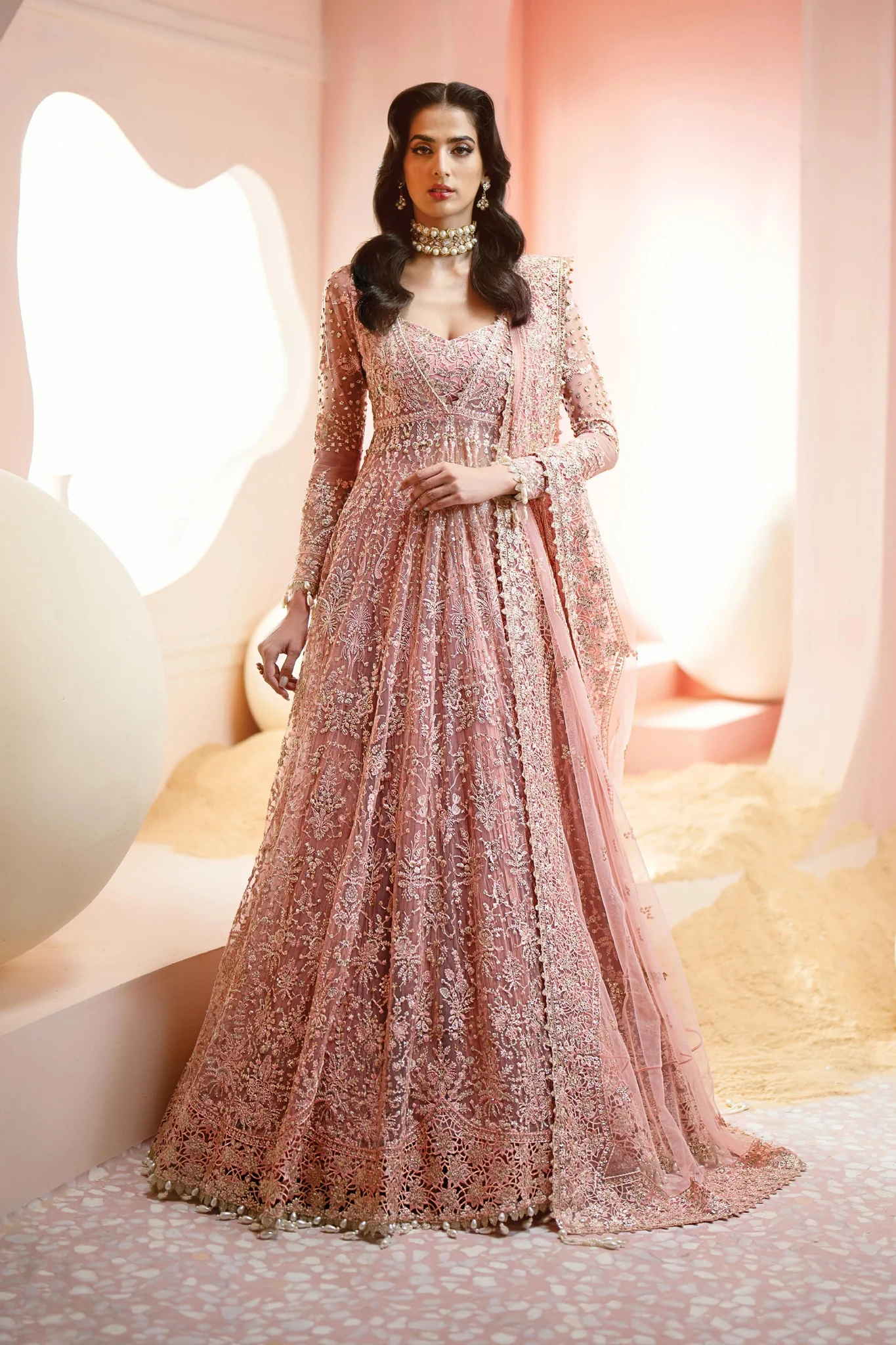 Luminara By Ayzel Unstitched 3 Piece Wedding Formals Suit-AWF-05-Earl