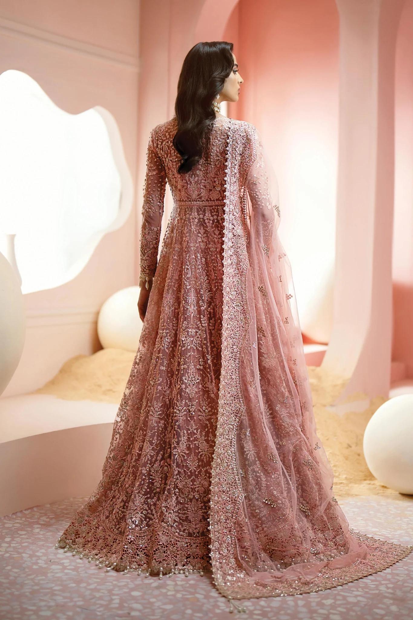 Luminara By Ayzel Unstitched 3 Piece Wedding Formals Suit-AWF-05-Earl - Image 3