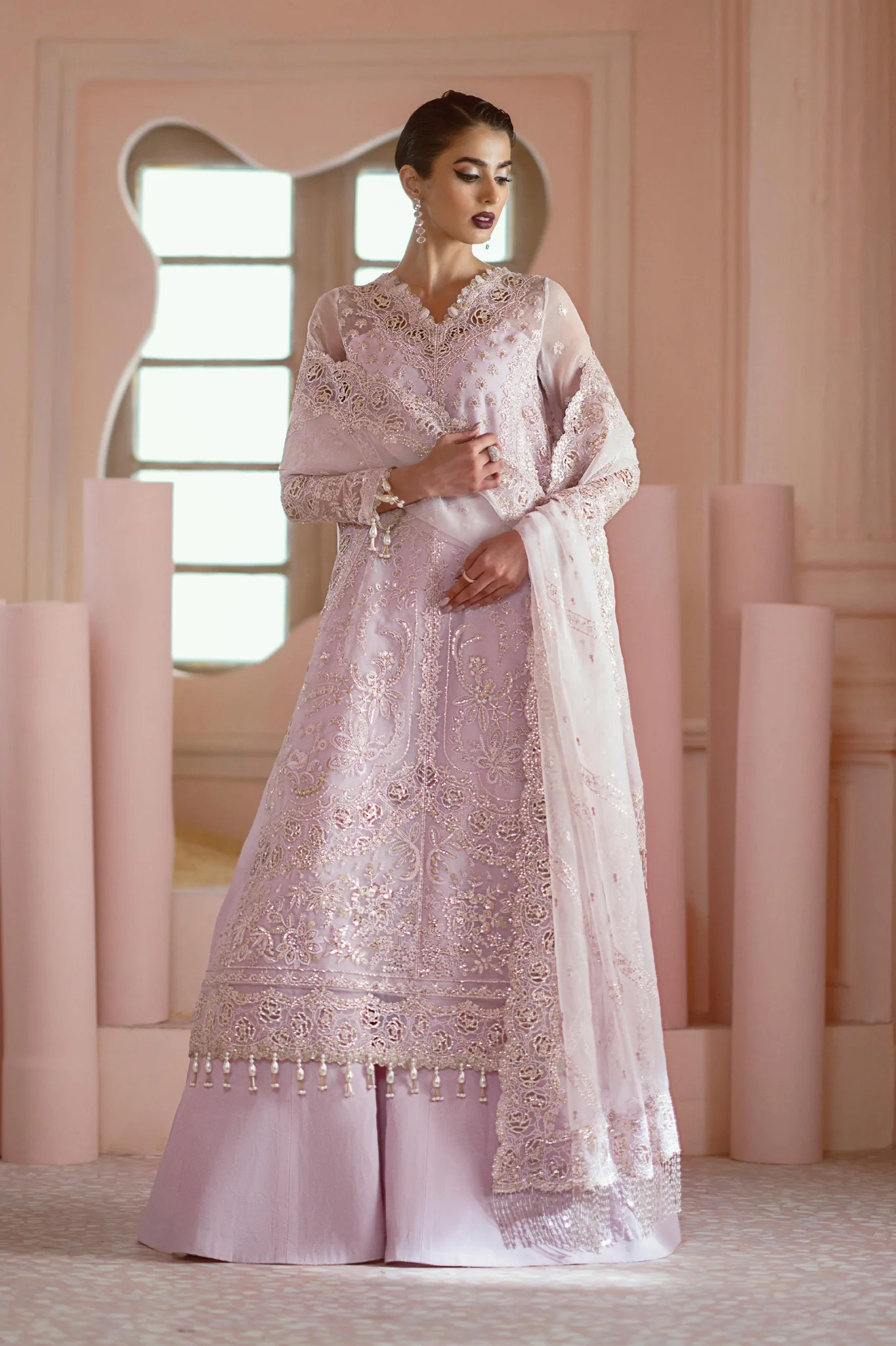 Luminara By Ayzel Unstitched 3 Piece Wedding Formals Suit-AWF-06-Cora