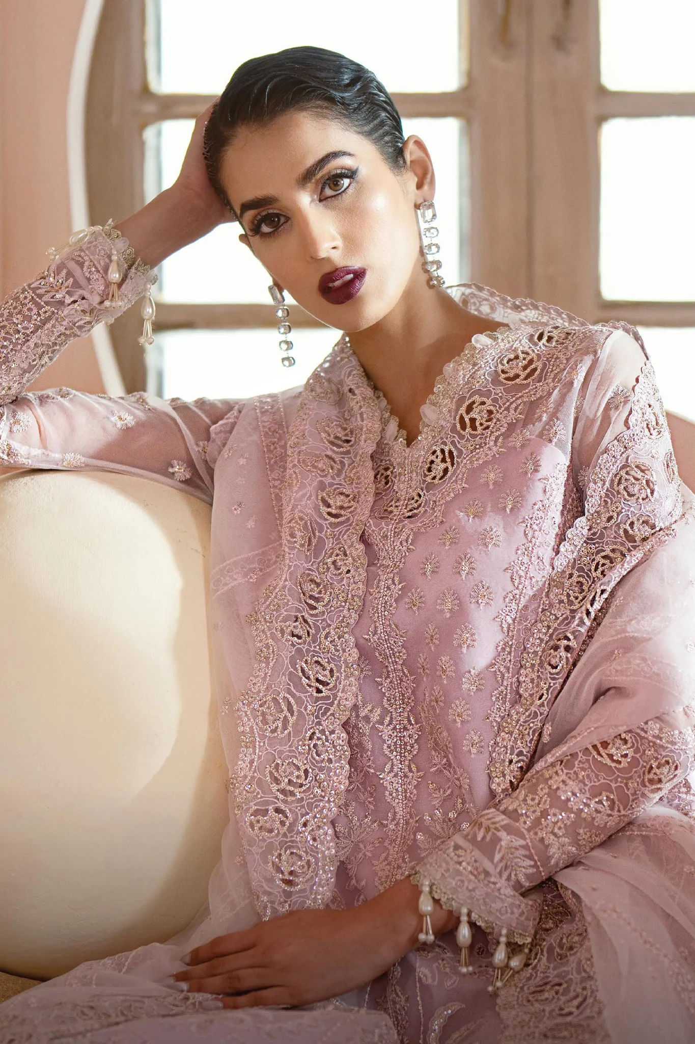 Luminara By Ayzel Unstitched 3 Piece Wedding Formals Suit-AWF-06-Cora - Image 2