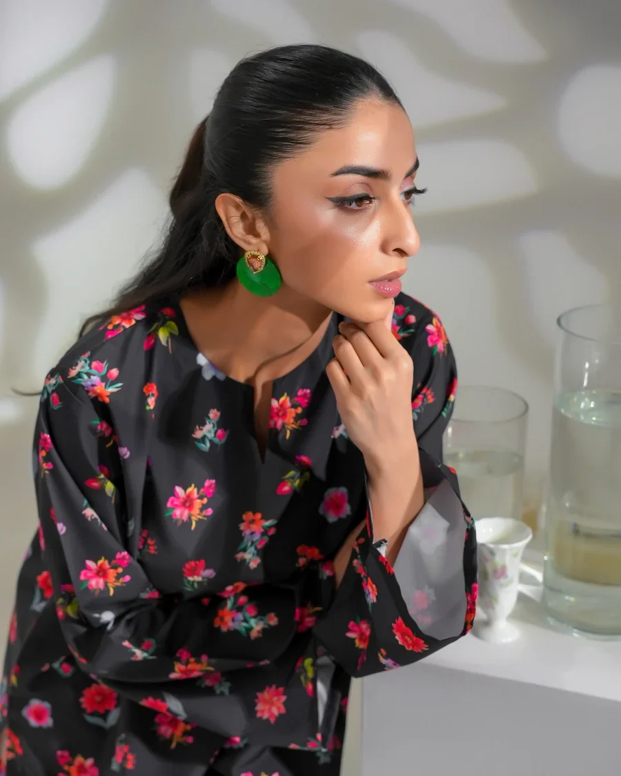 Dhaga Stitched 2 Piece Crepe Suit-Luna - Image 5