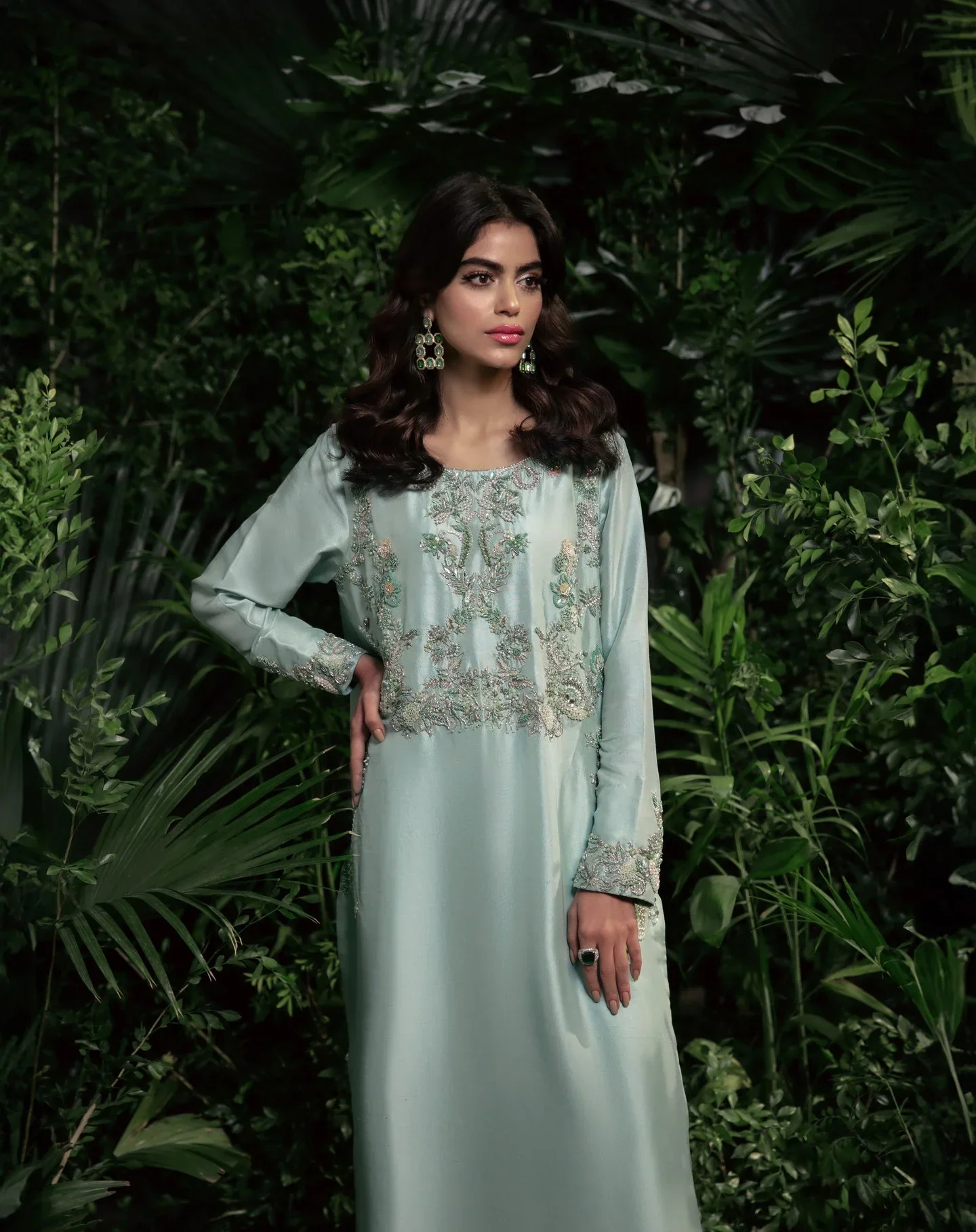 Luna By Mariam Malik Stitched 2 Piece Luxe Silk Pret Suit-LUNA- Luxury Pret'24  - 3 - Image 5