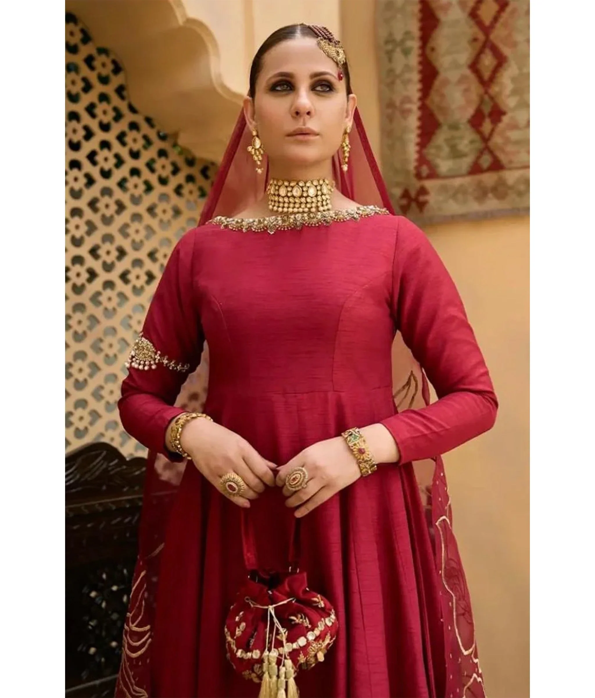 Luna By Mariam Malik Stitched 2 Piece Luxe Silk Pret Suit-Luna- Luxury Pret' - 20 - Image 8