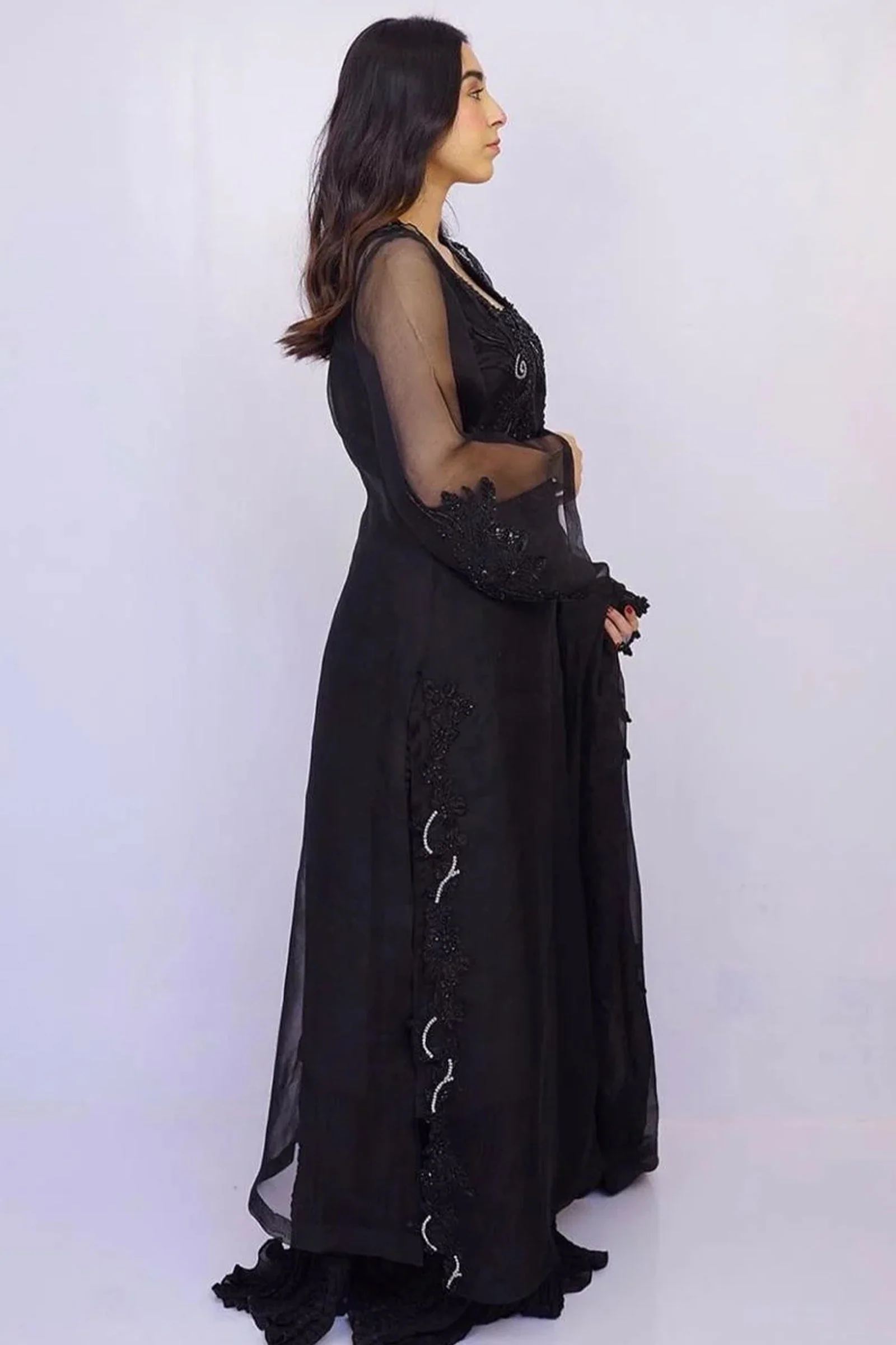 Luna By Mariam Malik Stitched 2 Piece Luxe Silk Pret Suit-Luna- Luxury Pret' - 19 - Image 2