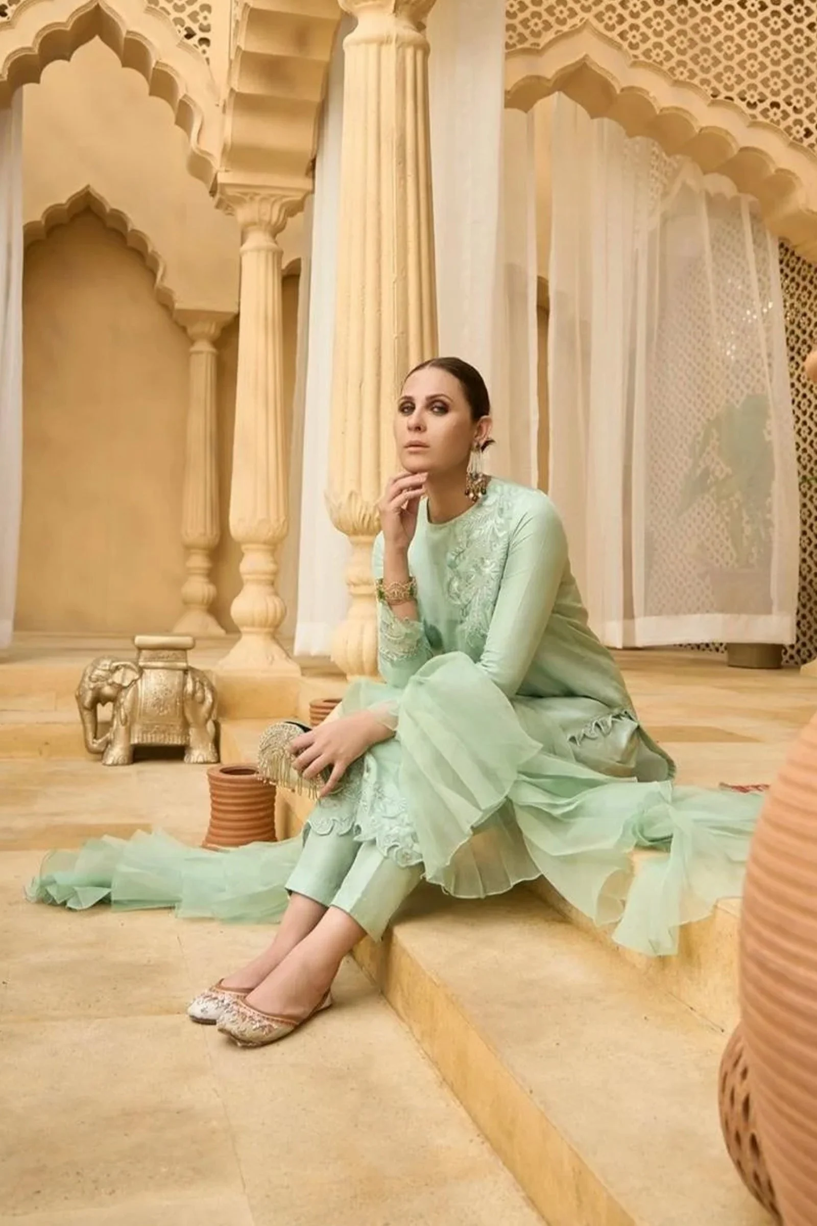 Mariam Malik Unstitched Luxury Formals Suit-Luxury Formals -5 - Image 2