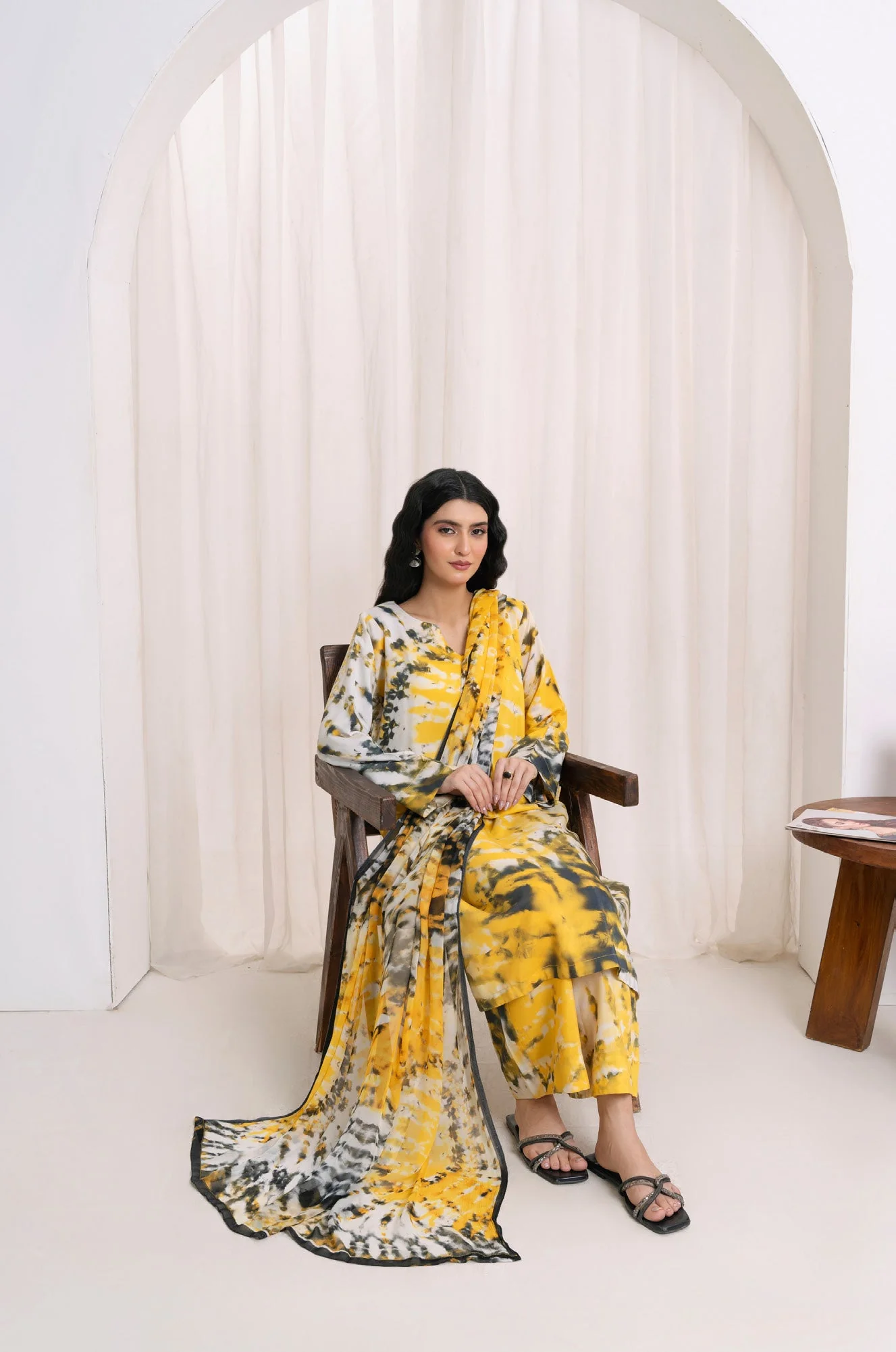 Feathers Unstitched Winter Arrivals Suit-LYNORE-FT561 - Image 6