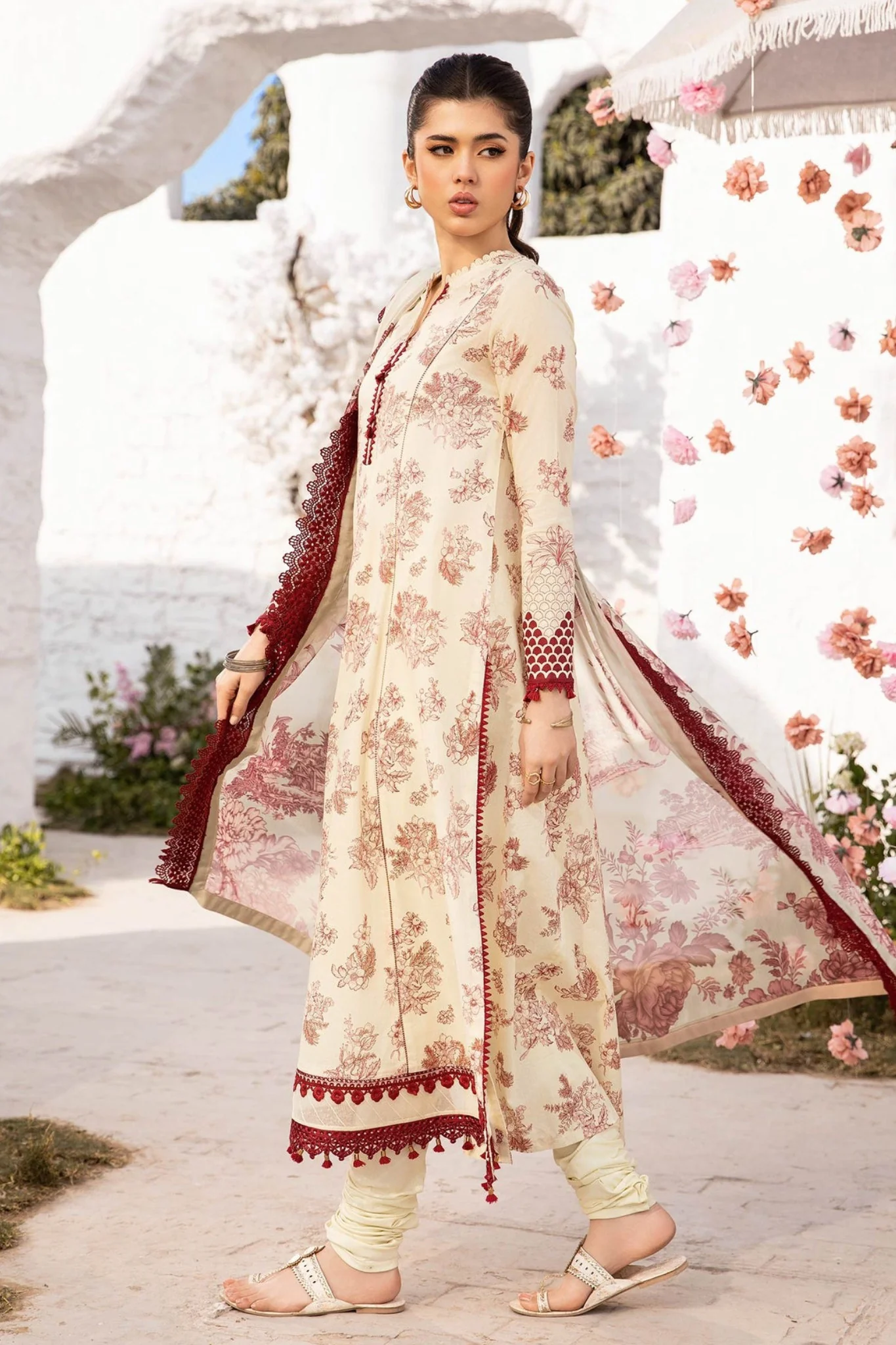 M.Basics By Maria B Unstitched 3 Piece Lawn Vol-01 Collection-08-A - Image 3