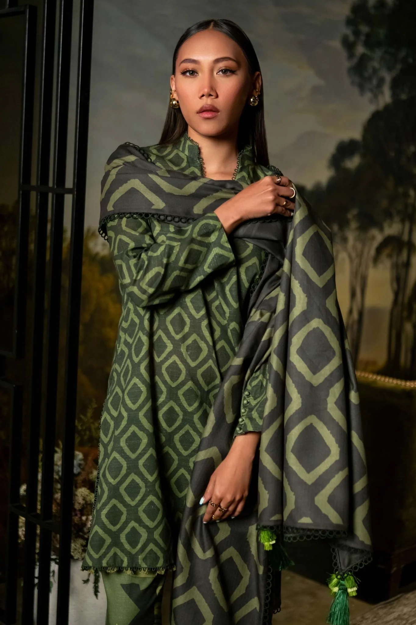M Basics By Maria B Unstitched 3 Piece Winter Edit Suit-06-A - Image 2