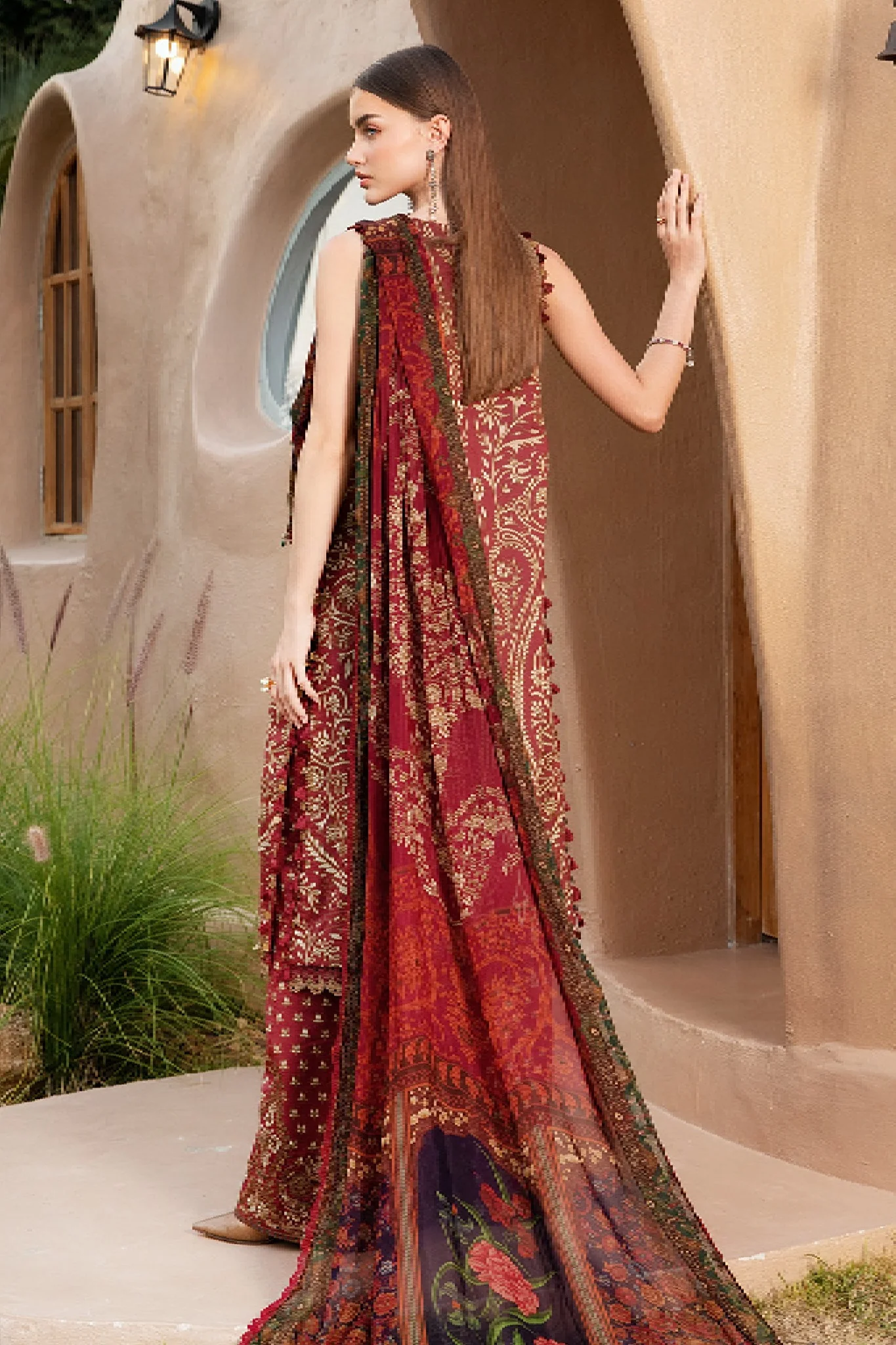 M.Prints By Maria B Unstitched 3 Piece Spring Summer Suit-12-A - Image 3
