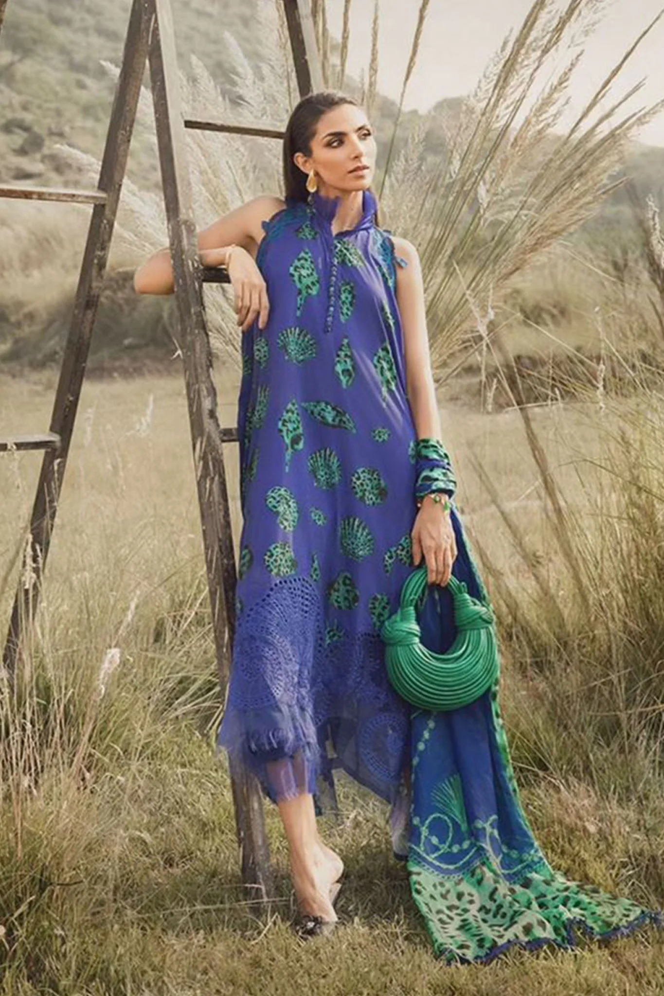 M Prints By Maria B Unstitched 3 Piece Winter Edition Suit-10-A