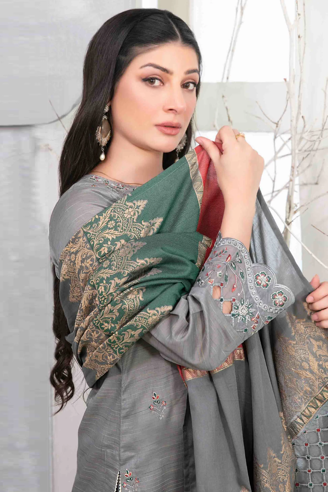 Mabel By Tawakkal Unstitched 3 Piece Emb Fancy Lawn Collection-D-1027 - Image 2