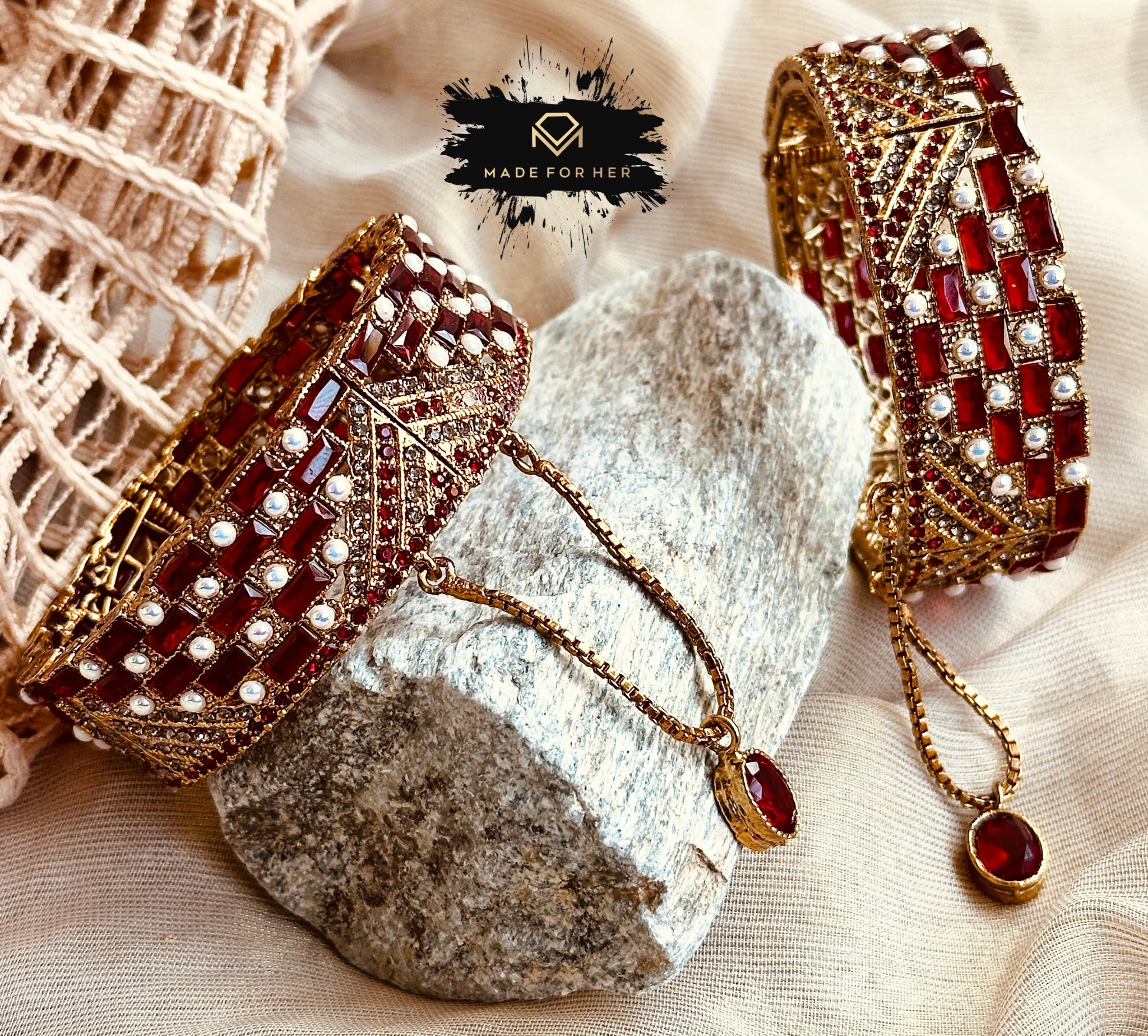 Made For Her-Egyptian Aura Bangles - KSH1057 - Image 2