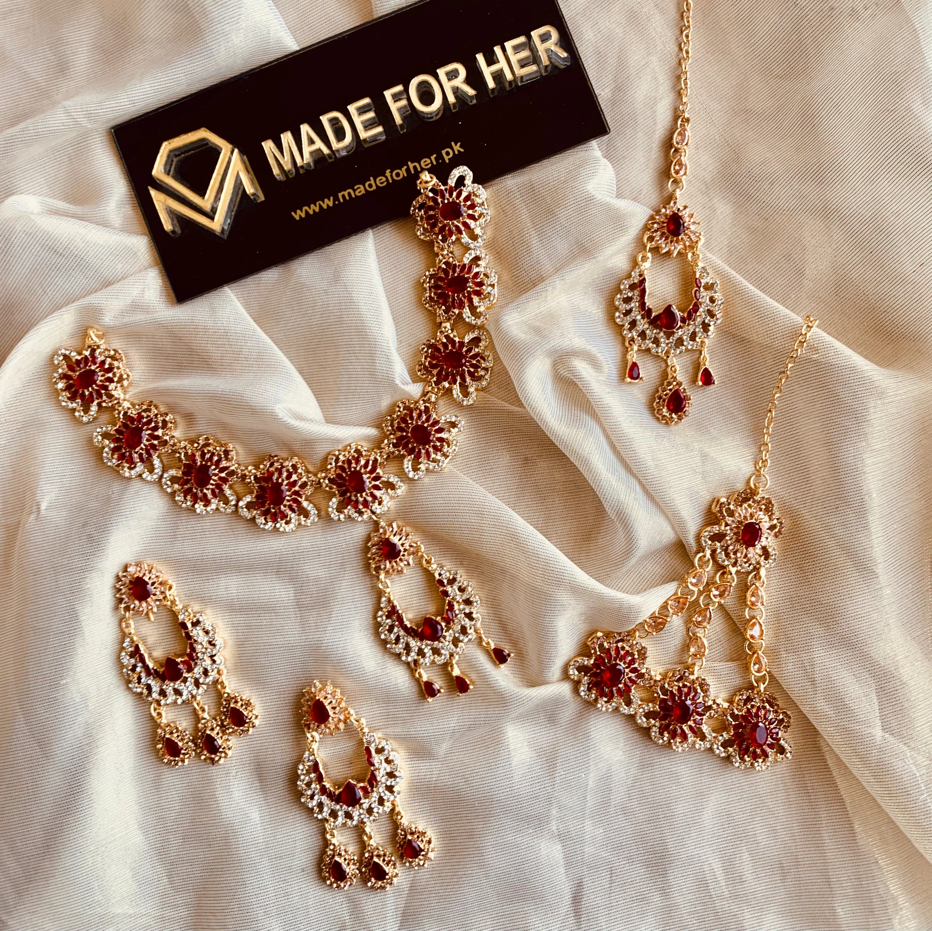 Made For Her-Elegant Bridal Necklace - WM167 - Image 6