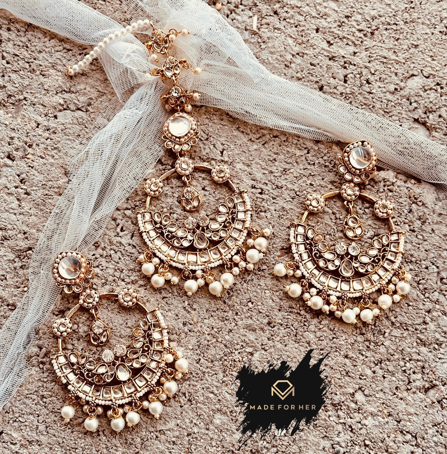 Made For Her-Ivara Earrings & Tikka - KMW1021