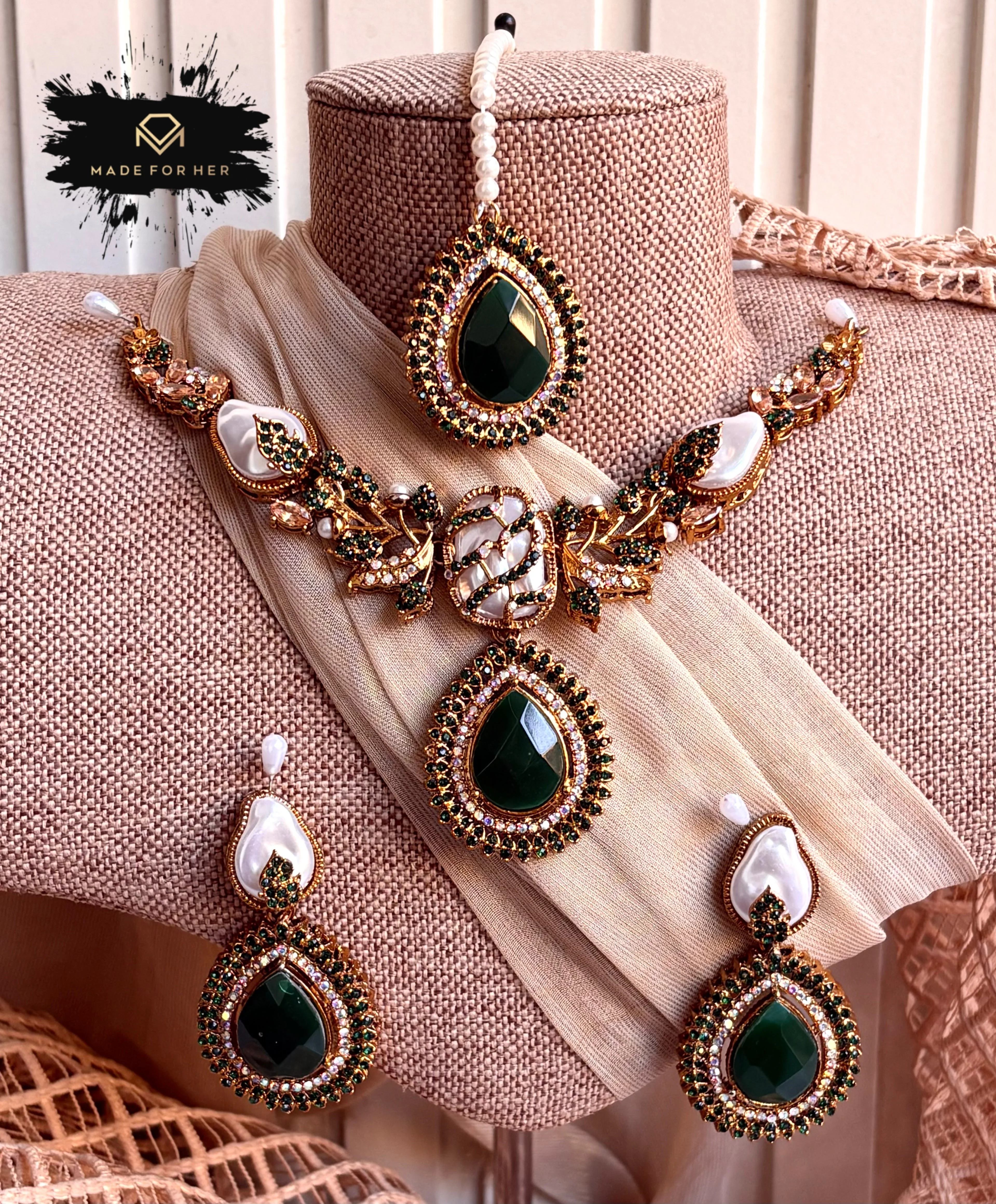 Made For Her-Ivory Glow Necklace Set - KQK1003 - Image 5
