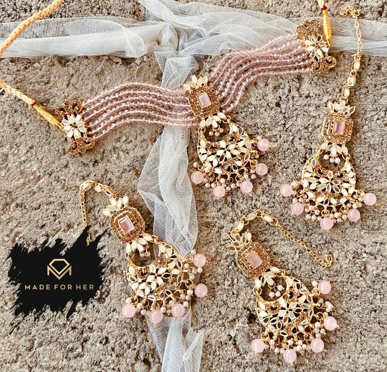Made For Her-Noor Choker Set - KAHD1003 - Image 3