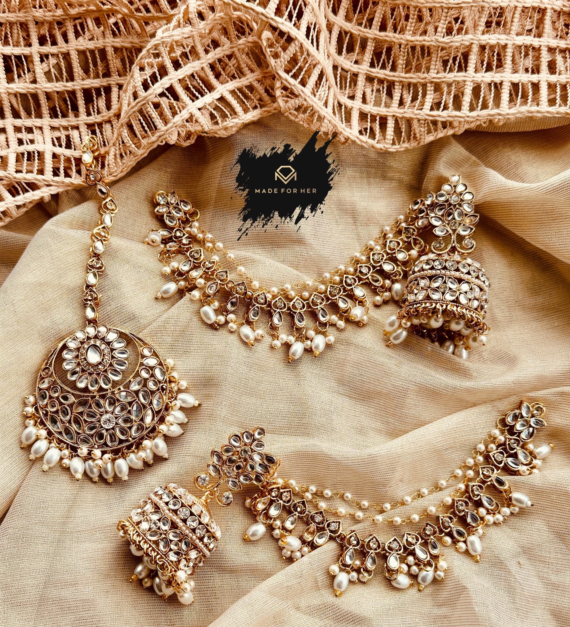 Made For Her-Noor Mahal Jhumki Tikka - KMW1028