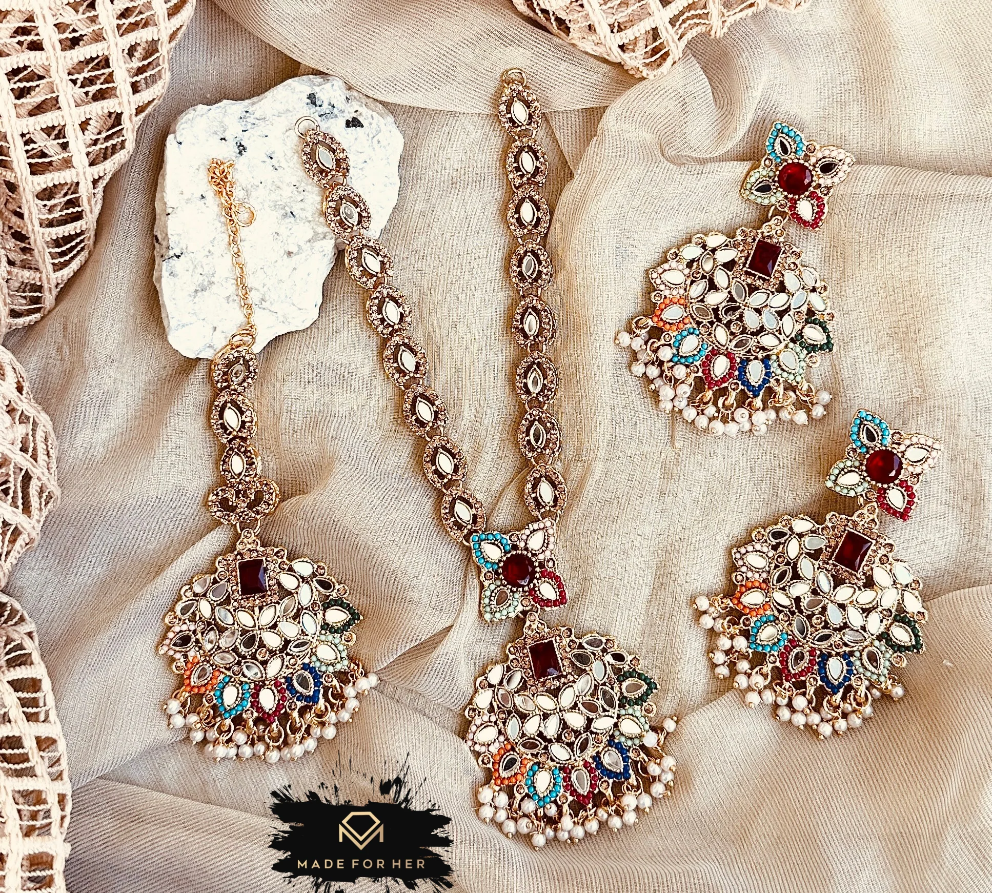 Made For Her-Opaline Necklace Set - KAHD1040 - Image 3