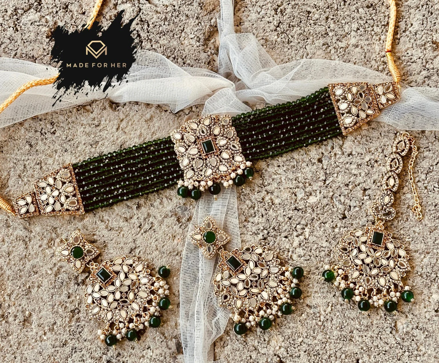 Made For Her-Rosamund Choker Set - KAHD1014 - Image 5