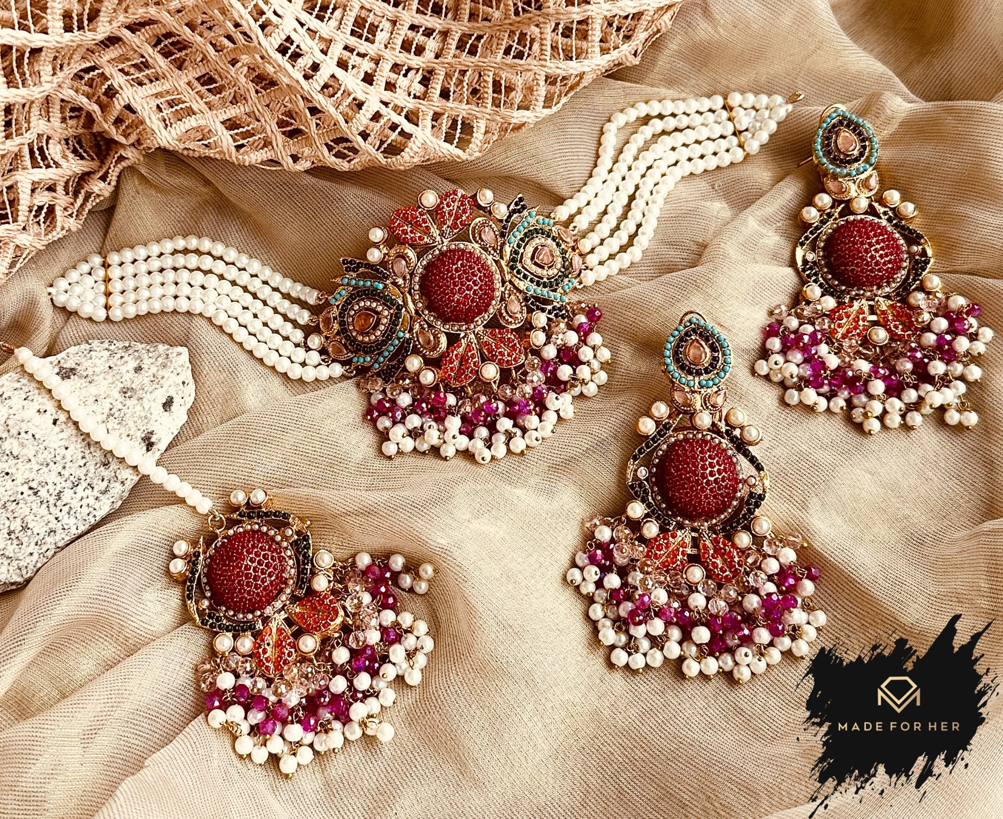 Made For Her-Rungbaaz - Choker Set - KAHD1025 - Image 2