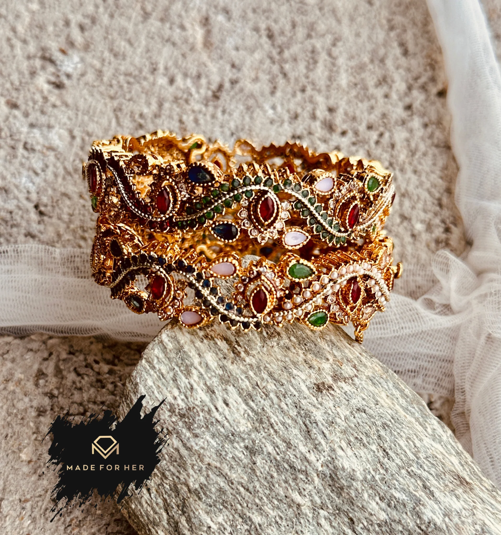 Made For Her-Timeless Luxe Bangles - RAYN1003 - Image 4