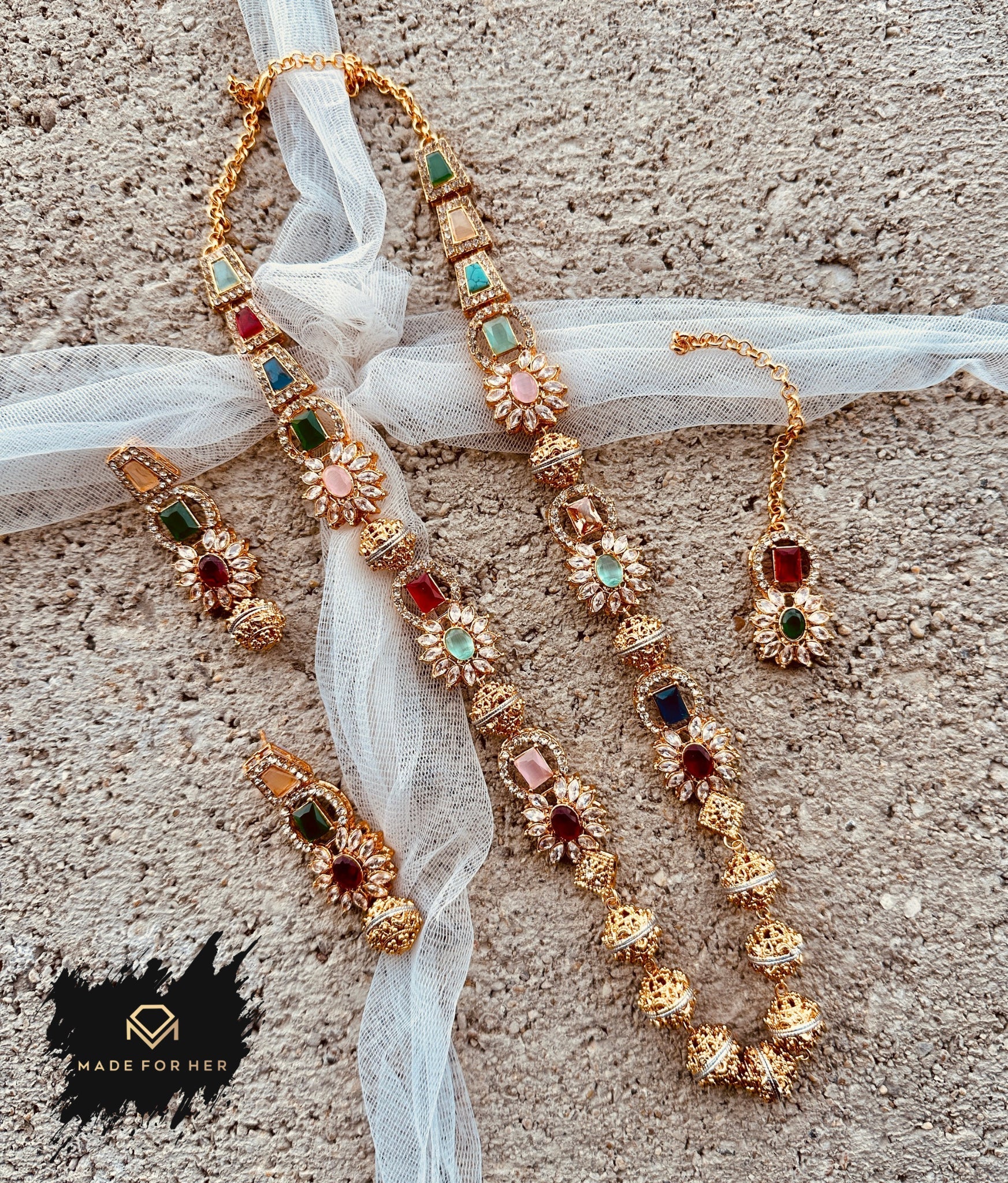 Made For Her-Linear Luxe Malaa Set - KSH1001 - Image 5